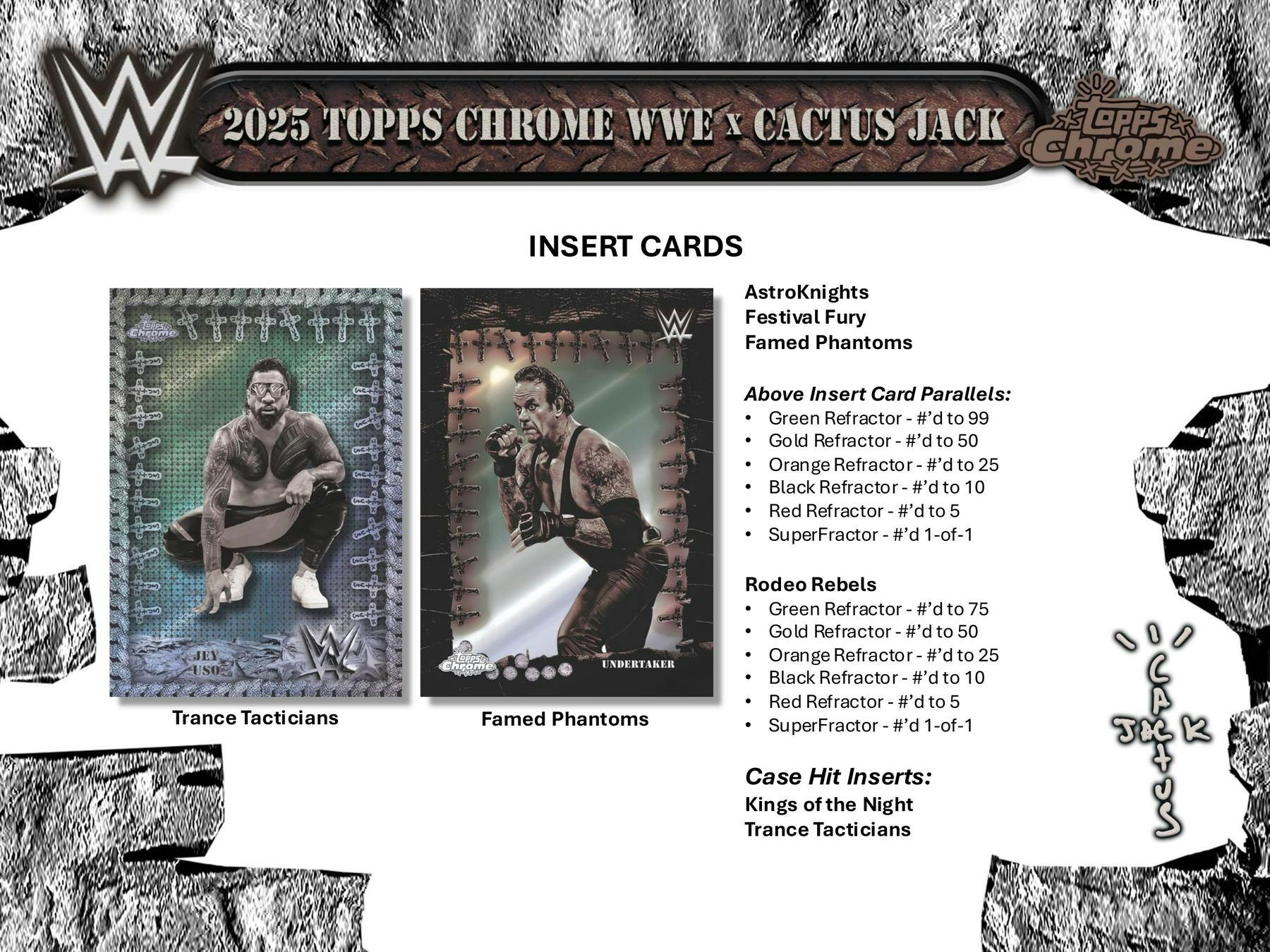 2025 Topps Chrome WWE x Cactus Jack Hobby Box | Columbia Sports Cards - Image 6