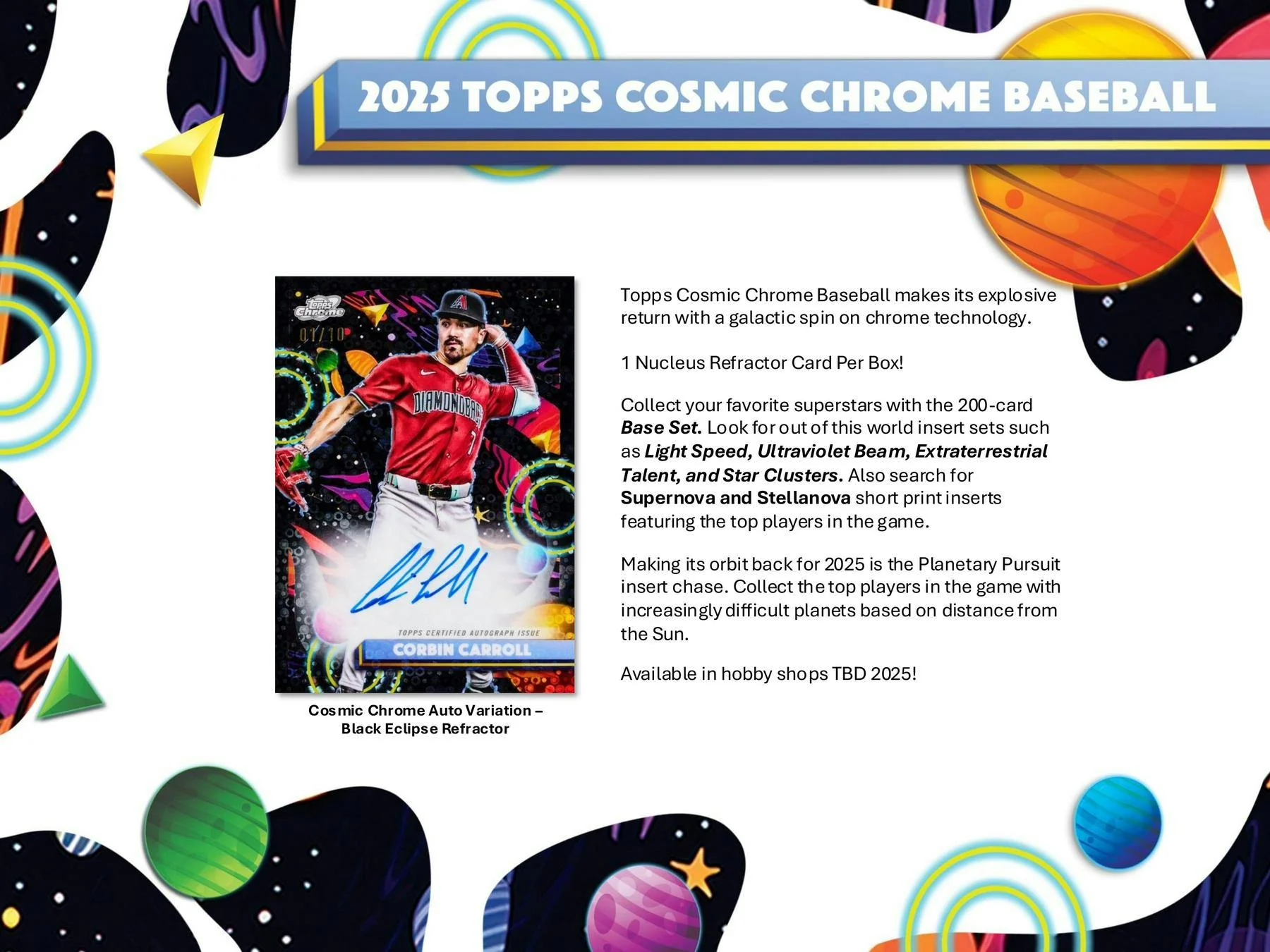 2025 Topps Cosmic Chrome Baseball Hobby Box | Columbia Sports Cards - Image 2