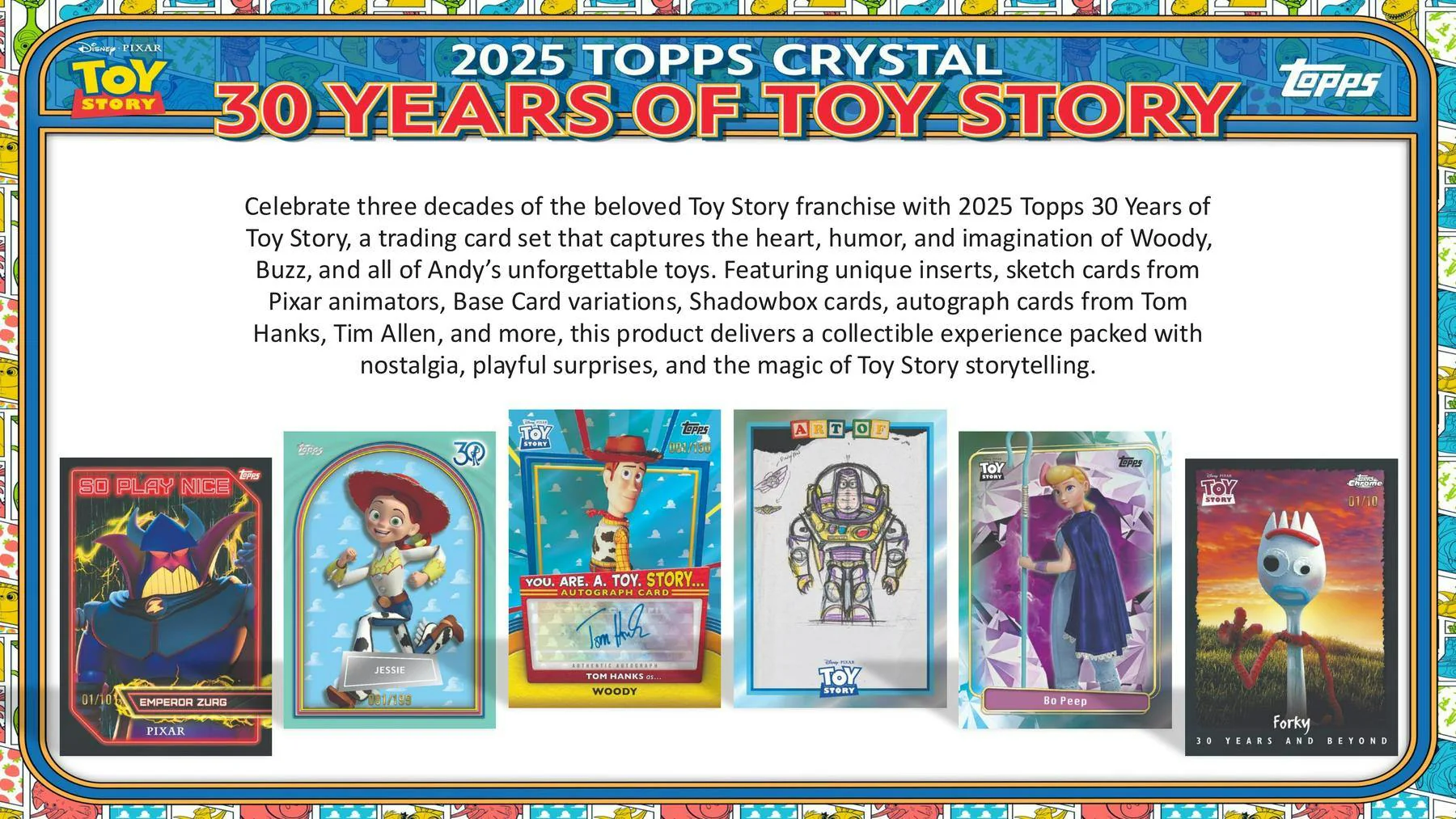 2025 Topps Crystal 30 Years of Toy Story Hobby Box | Columbia Sports Cards - Image 2