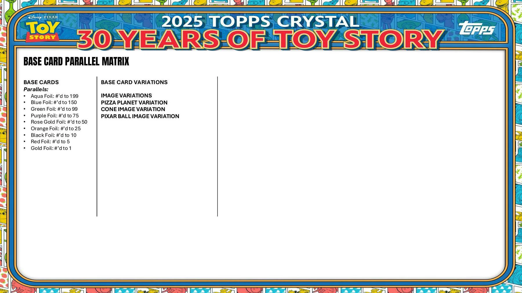 2025 Topps Crystal 30 Years of Toy Story Hobby Box | Columbia Sports Cards - Image 6
