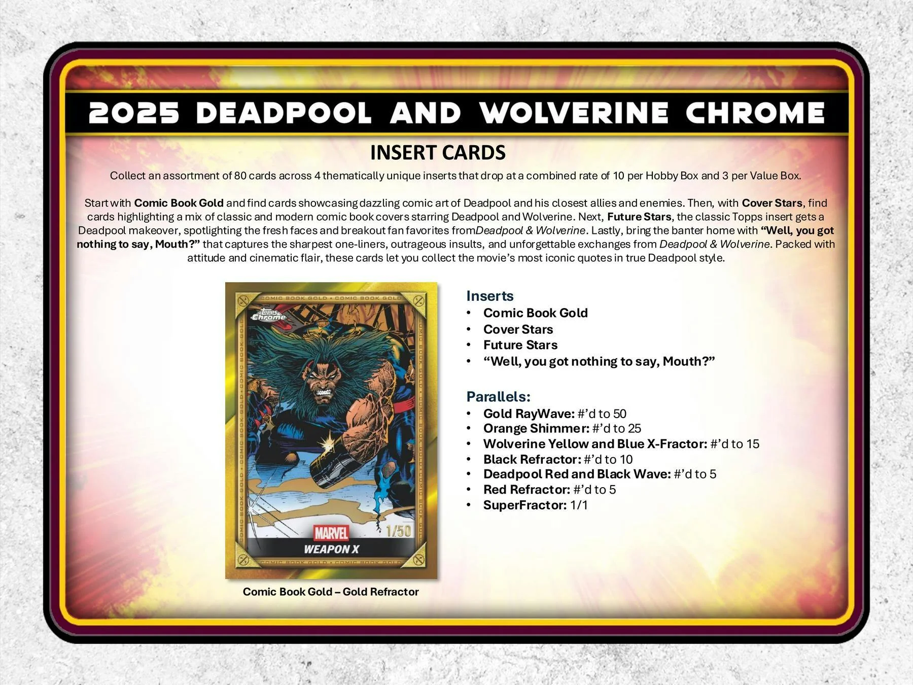 2025 Topps Deadpool Chrome Hobby Box | Columbia Sports Cards - Image 4