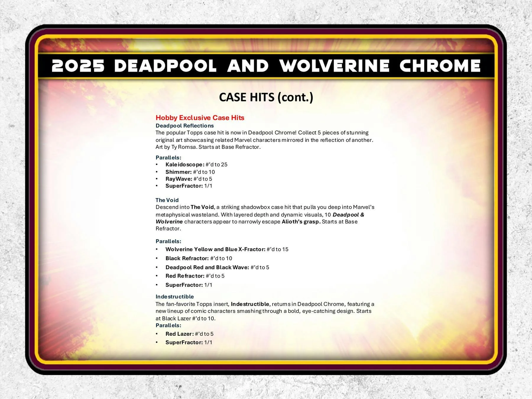 2025 Topps Deadpool Chrome Hobby Box | Columbia Sports Cards - Image 6