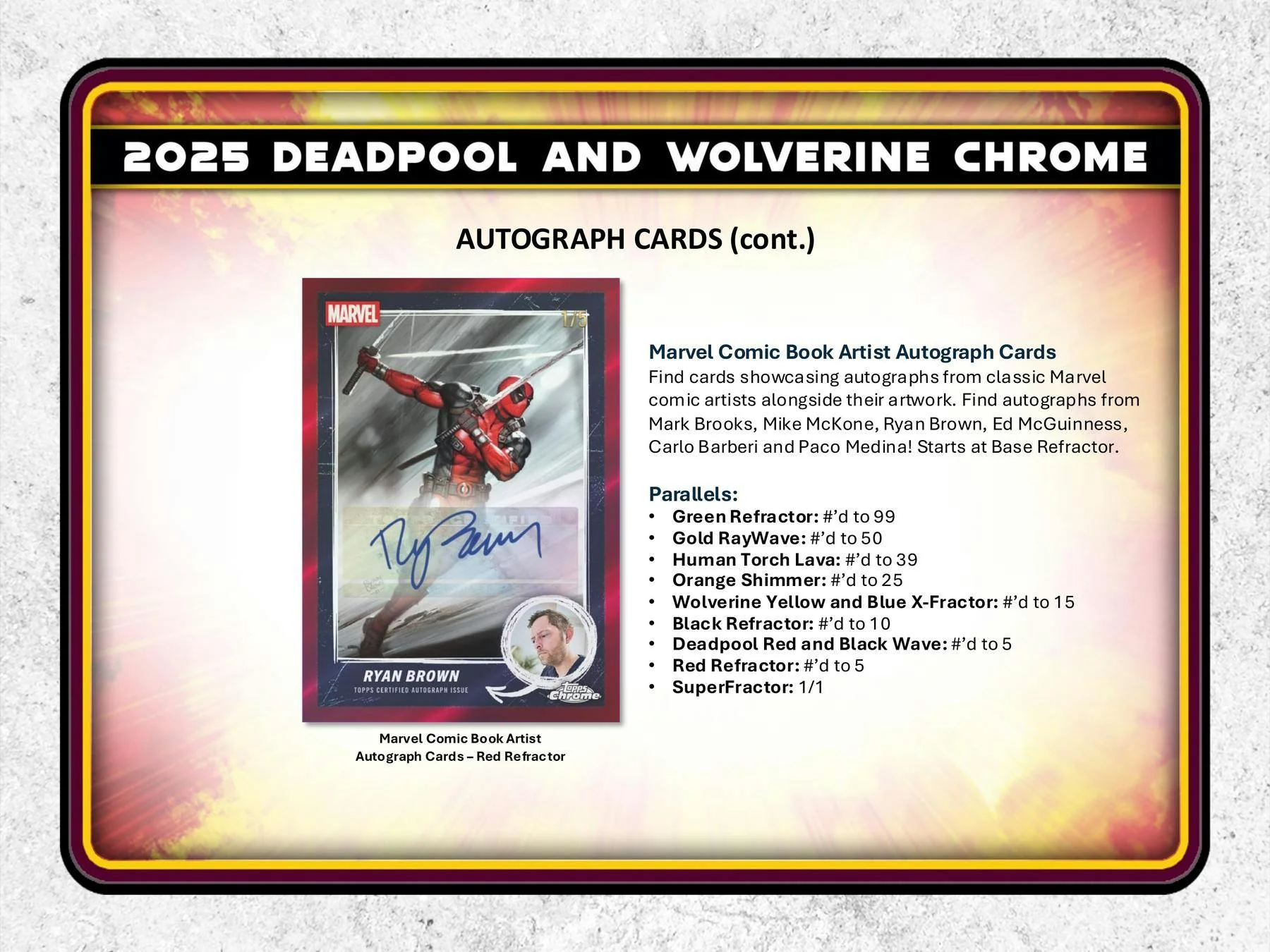 2025 Topps Deadpool Chrome Hobby Box | Columbia Sports Cards - Image 9
