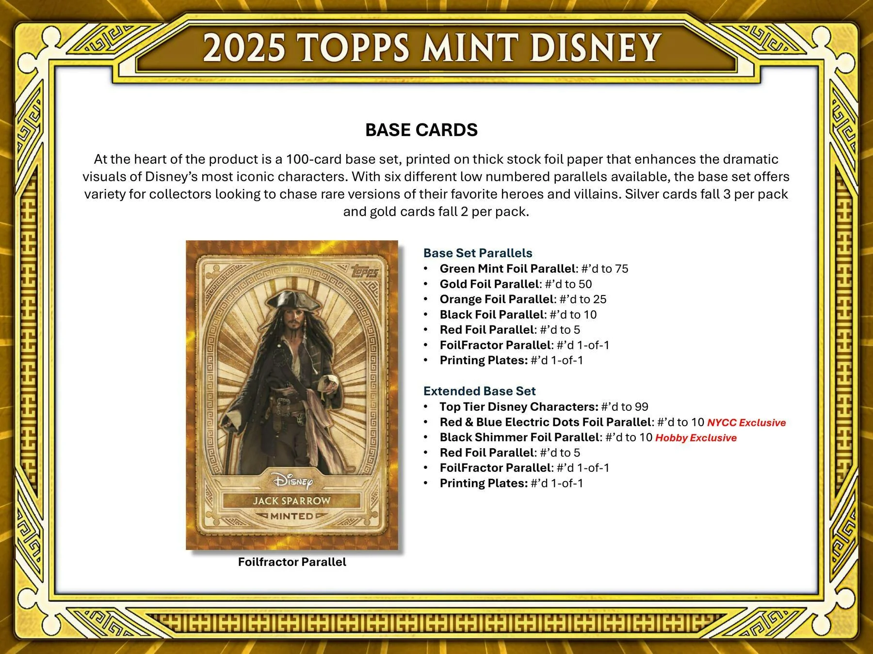 2025 Topps Disney Mint Hobby Box | Columbia Sports Cards - Image 4