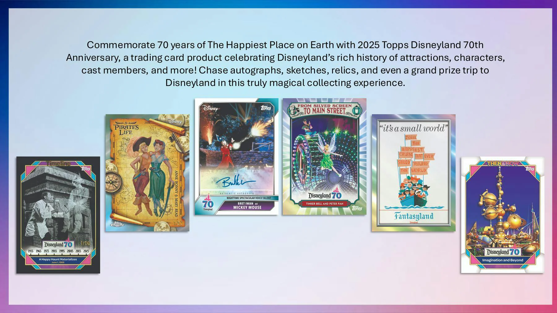 2025 Topps Disneyland 70th Anniversary Hobby Box | Columbia Sports Cards - Image 2