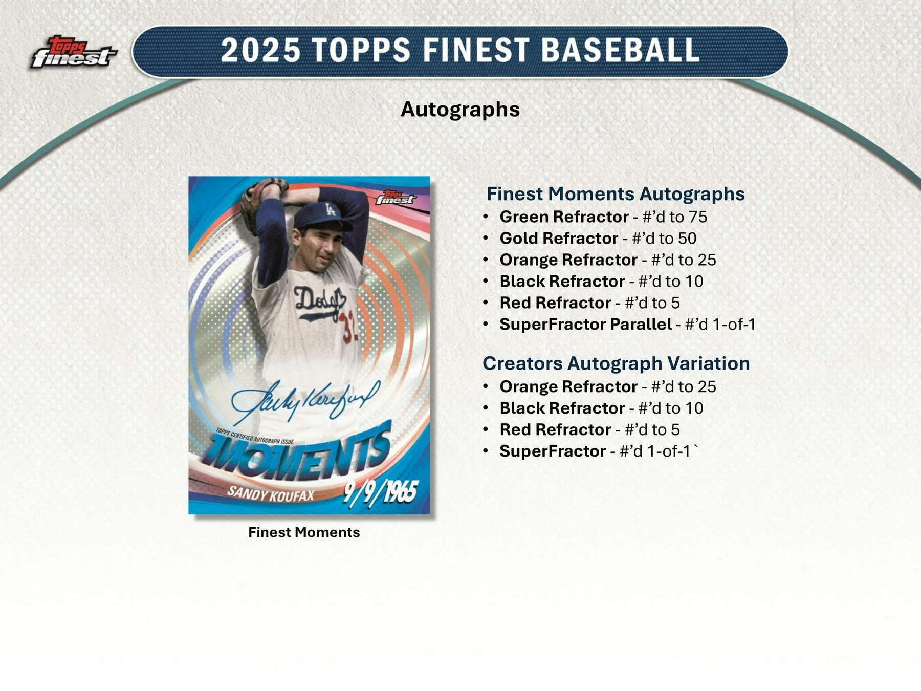 2025 Topps Finest Baseball Hobby Box | Columbia Sports Cards - Image 11