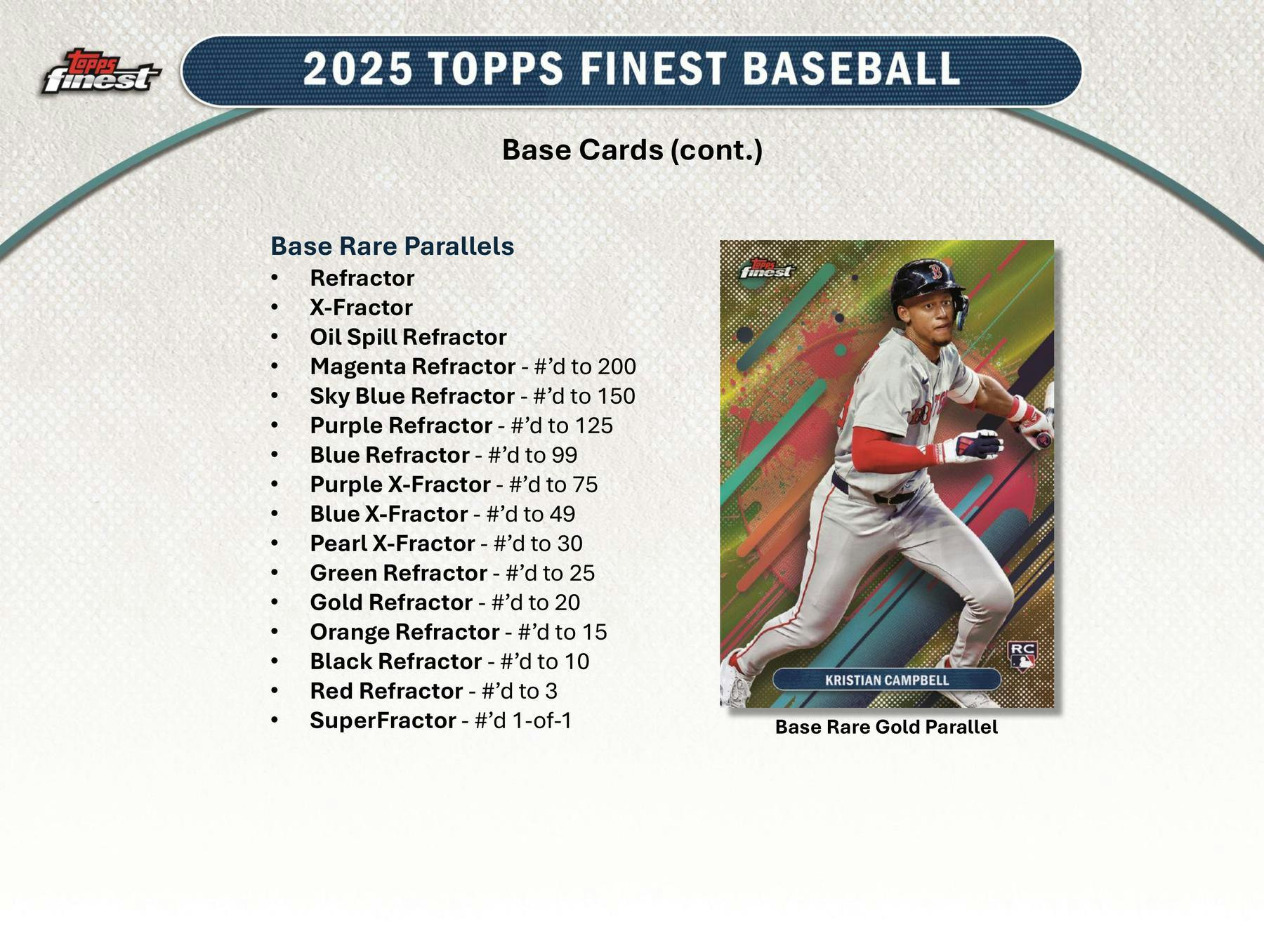 2025 Topps Finest Baseball Hobby Box | Columbia Sports Cards - Image 6