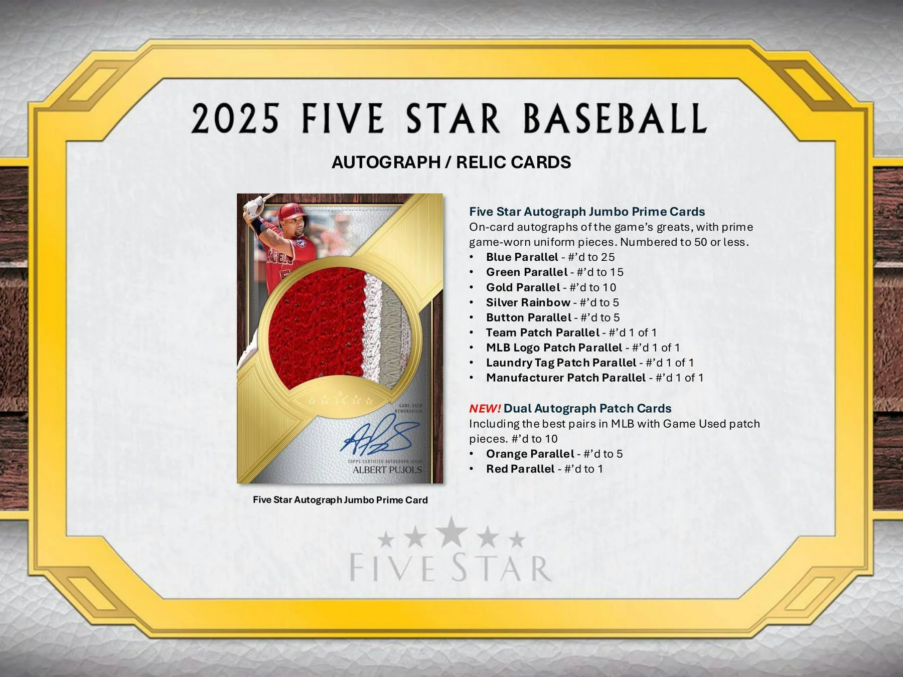 2025 Topps Five Star Baseball Hobby Box - Image 4