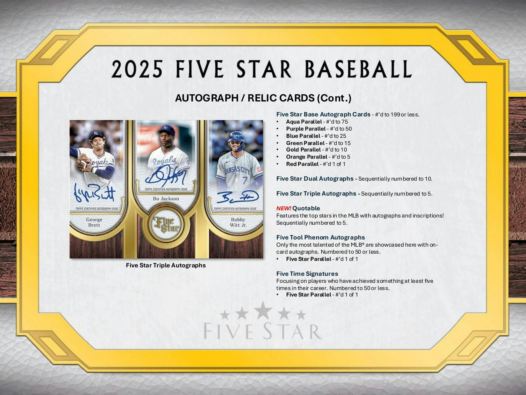 2025 Topps Five Star Baseball Hobby Box - Image 6