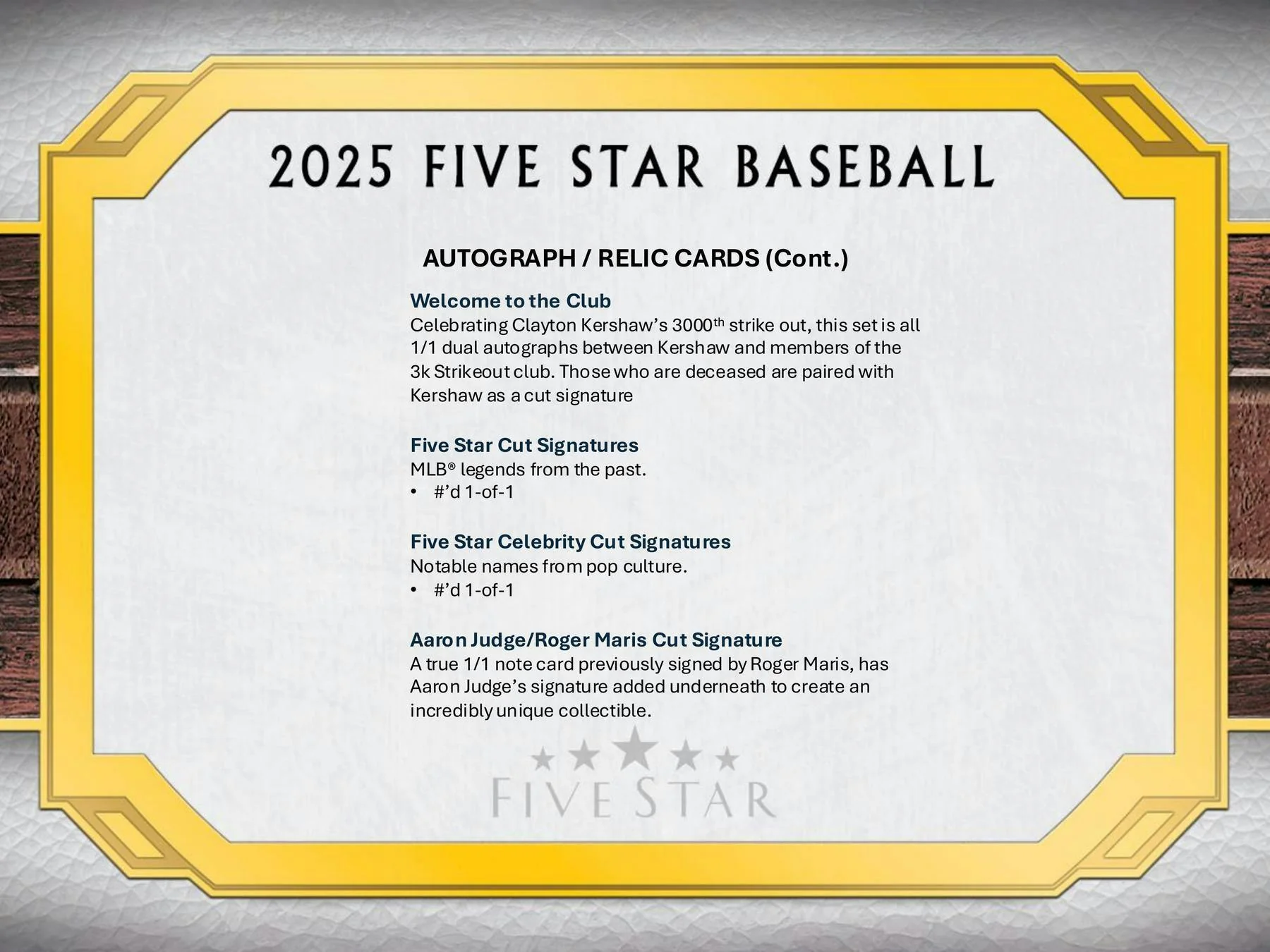 2025 Topps Five Star Baseball Hobby Box - Image 9