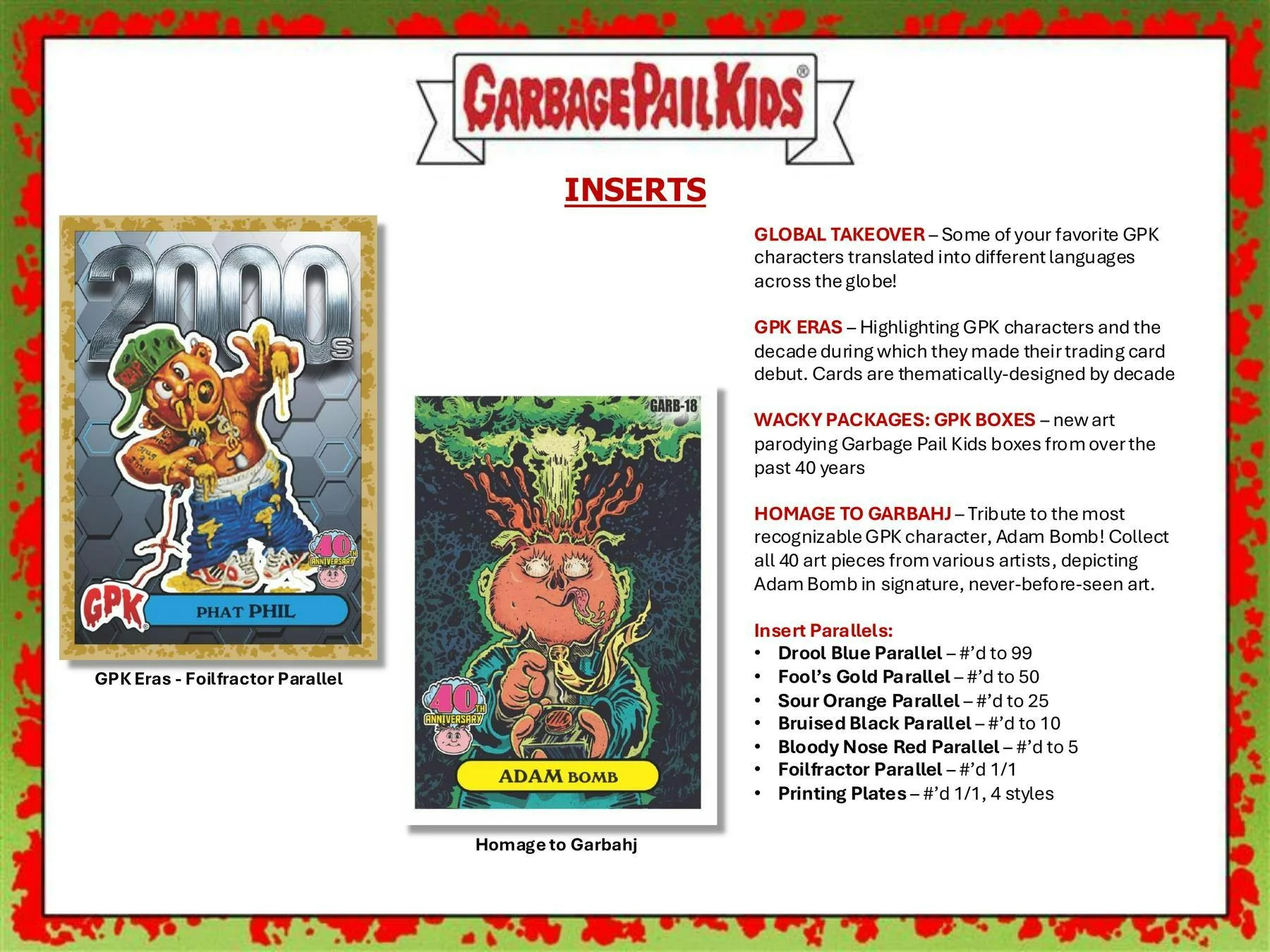 2025 Topps Garbage Pail Kids Worst of GPK 40th Anniversary Edition Hobby Box – Columbia Sports Cards & More - Image 5