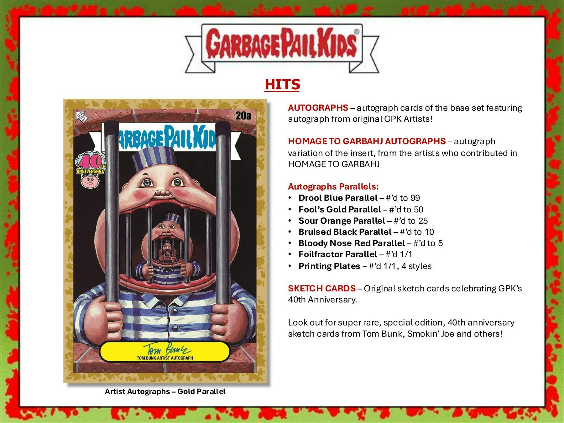 2025 Topps Garbage Pail Kids Worst of GPK 40th Anniversary Edition Hobby Box – Columbia Sports Cards & More - Image 6