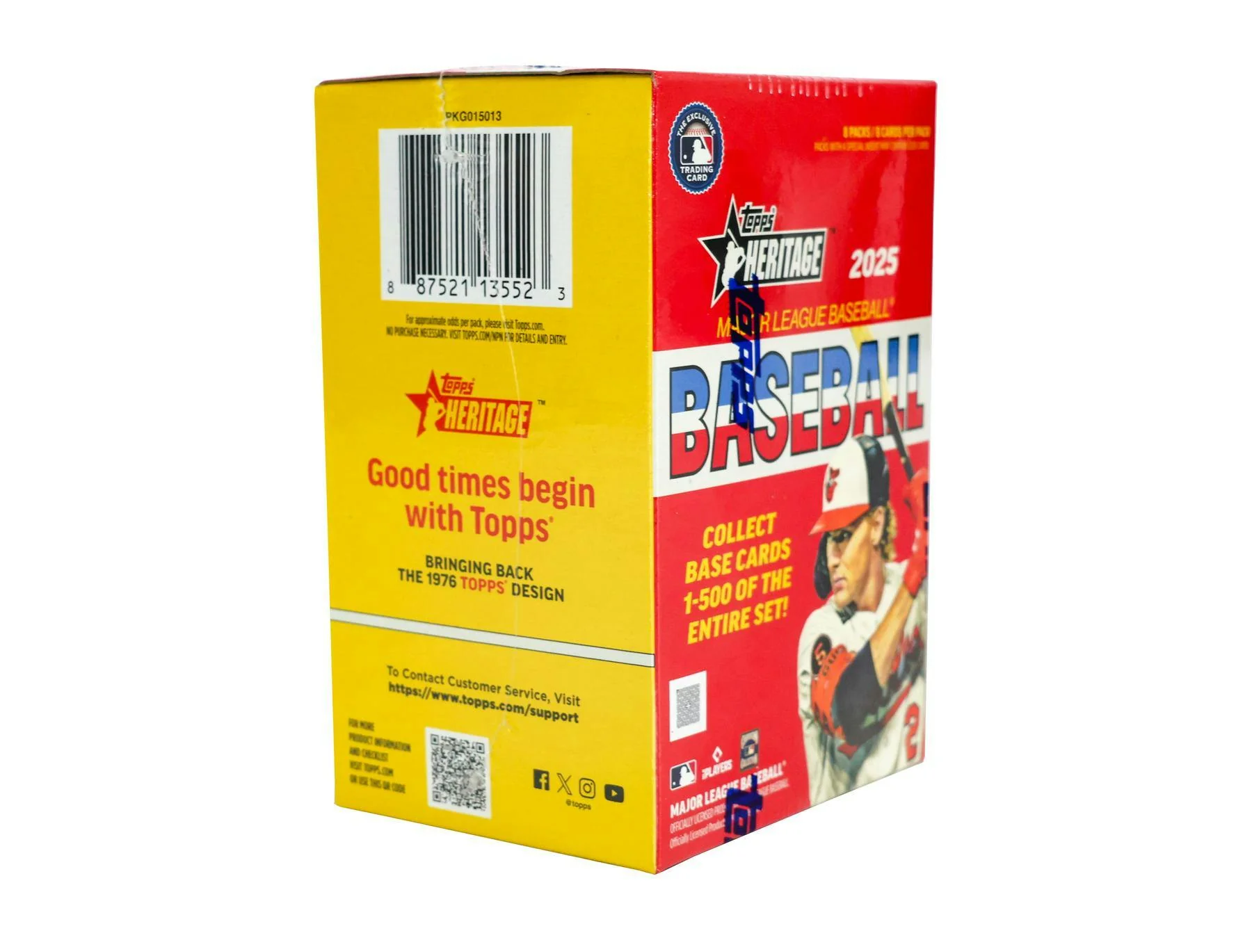 2025 Topps Heritage Baseball 8-Pack Blaster Box - Image 2