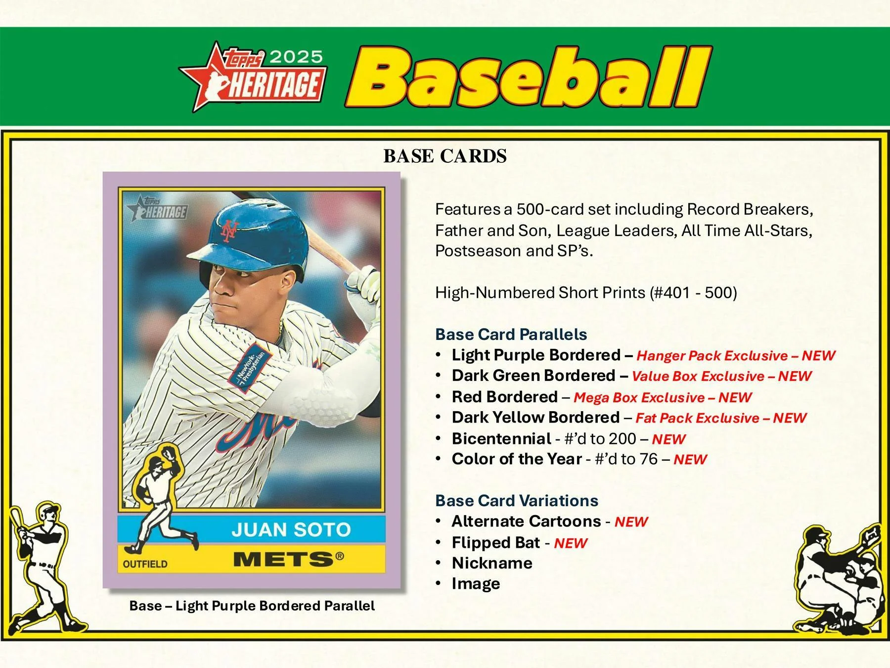 2025 Topps Heritage Baseball 8-Pack Blaster Box - Image 4