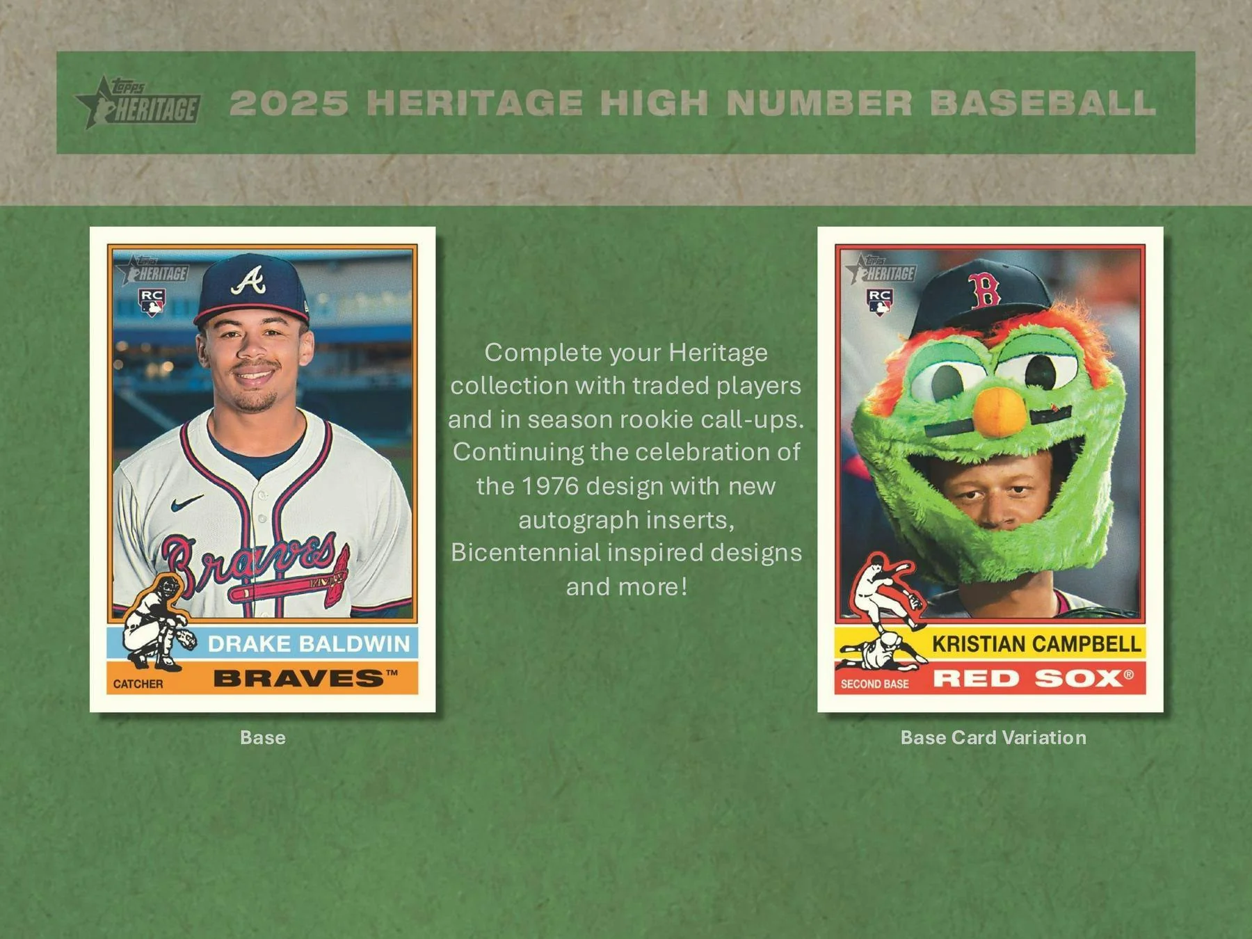 2025 Topps Heritage High Number Baseball Hobby Box | Columbia Sports Cards - Image 2