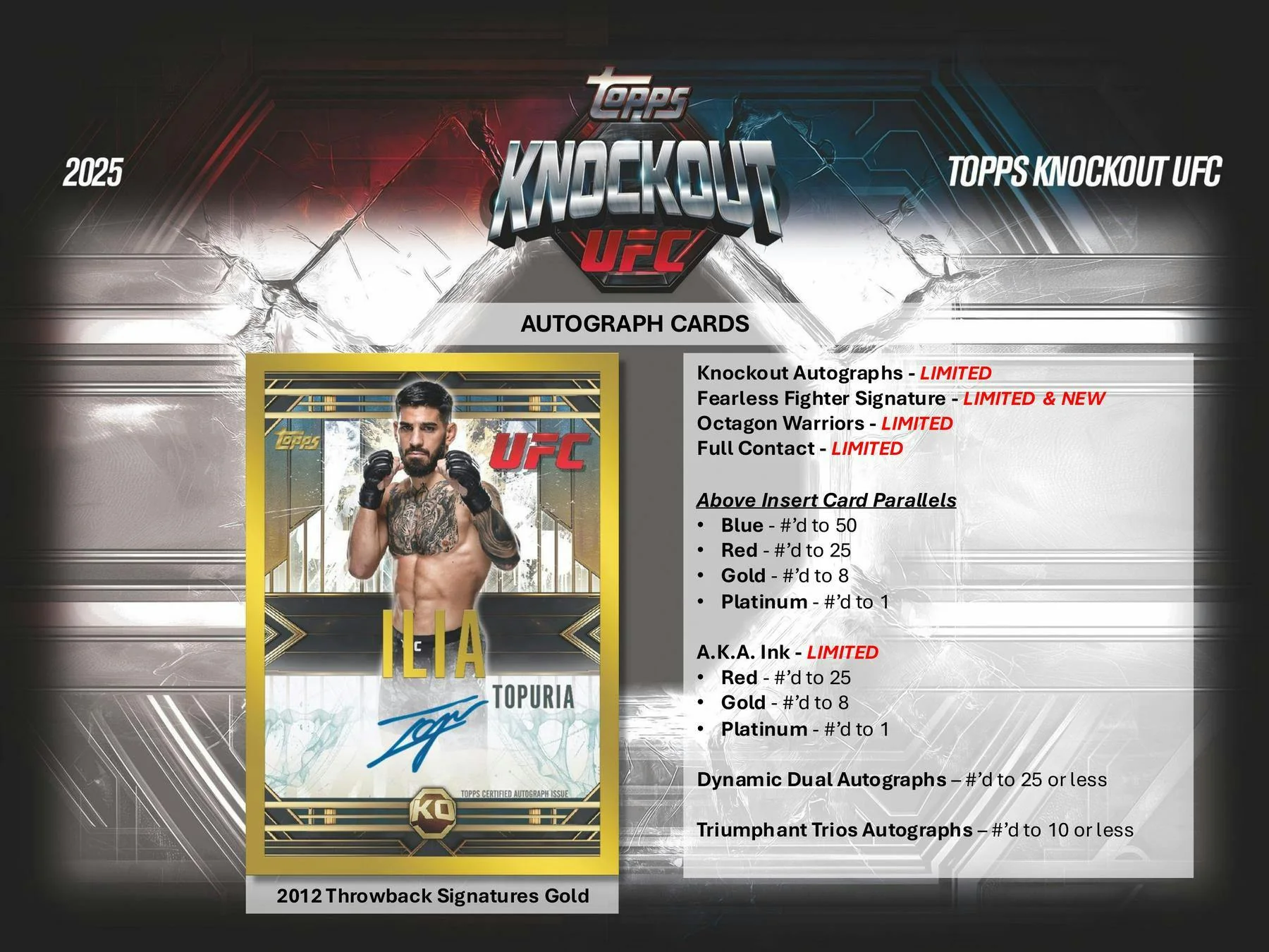 2025 Topps Knockout UFC Hobby Box | Columbia Sports Cards - Image 7