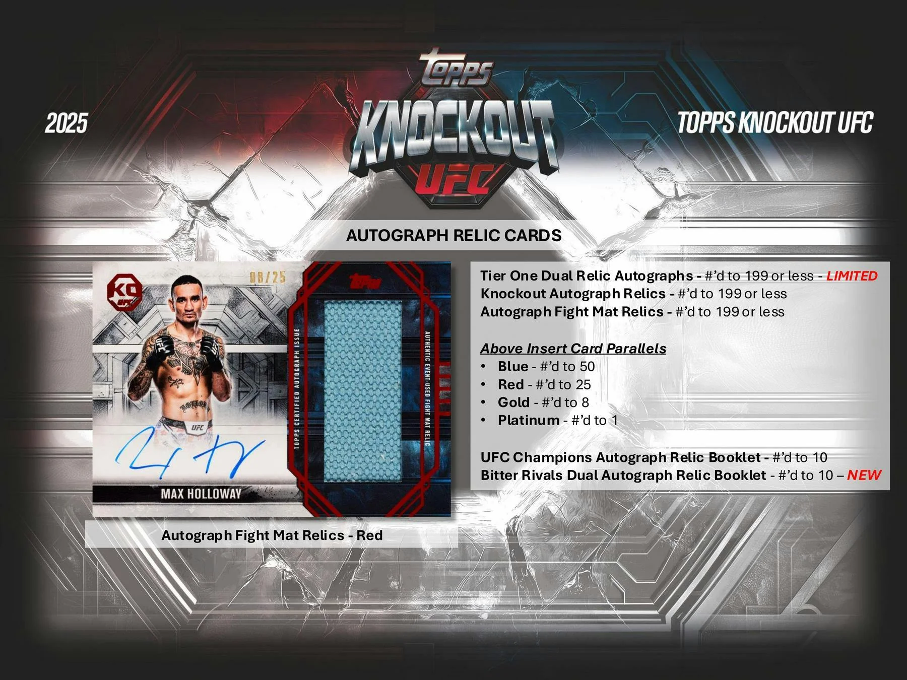 2025 Topps Knockout UFC Hobby Box | Columbia Sports Cards - Image 8