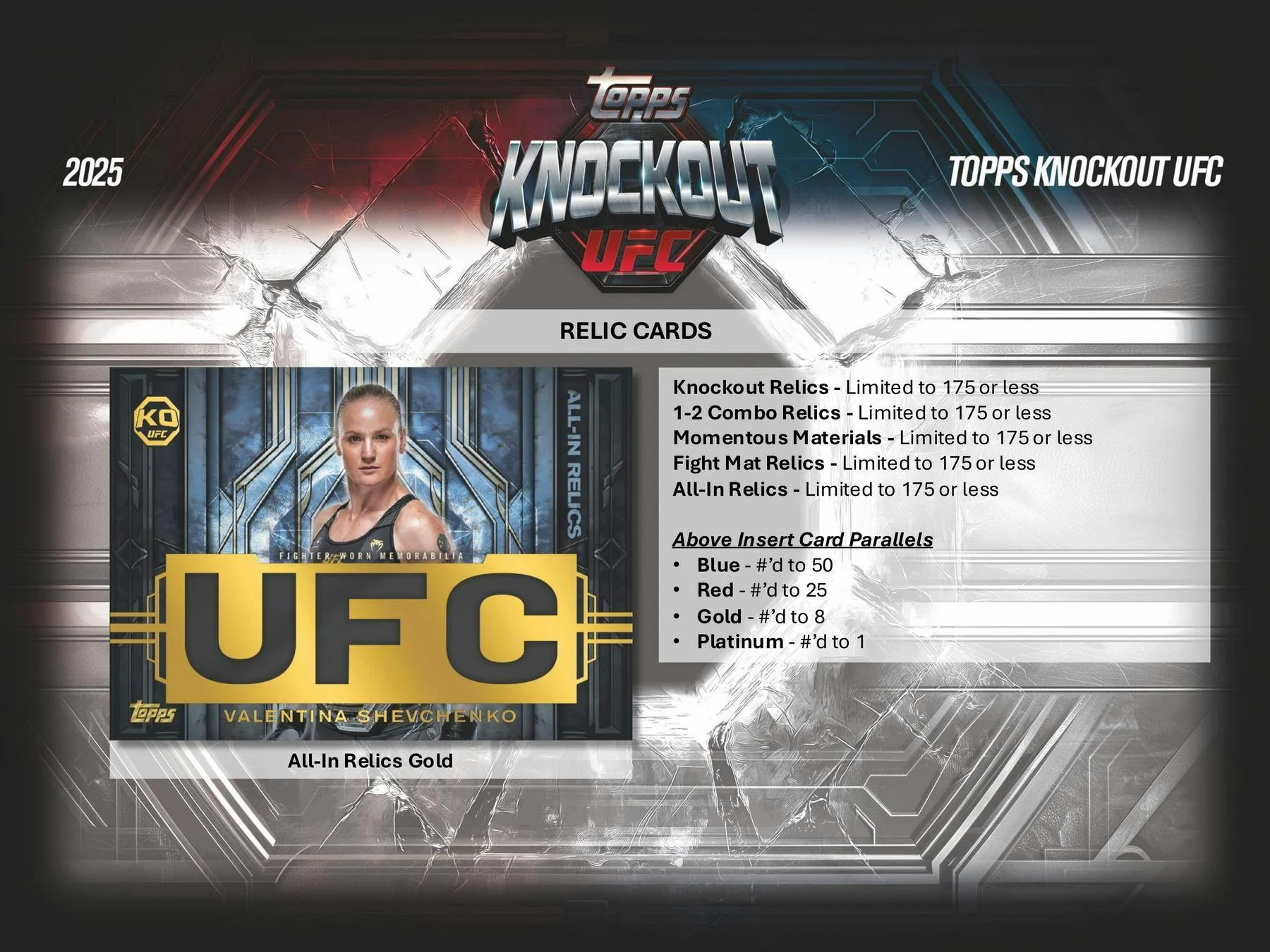 2025 Topps Knockout UFC Hobby Box | Columbia Sports Cards - Image 9