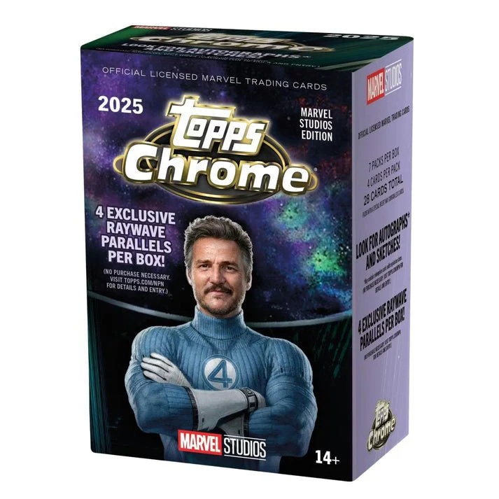 2025 Topps Marvel Studios Chrome Blaster Box | Columbia Sports Cards