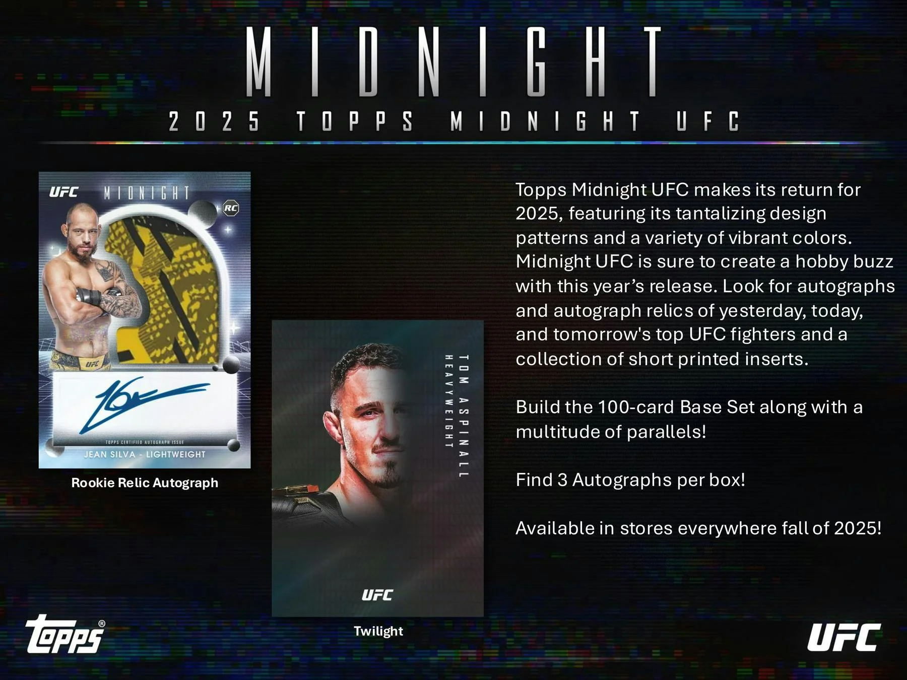 2025 Topps Midnight UFC Hobby Box | Columbia Sports Cards - Image 3