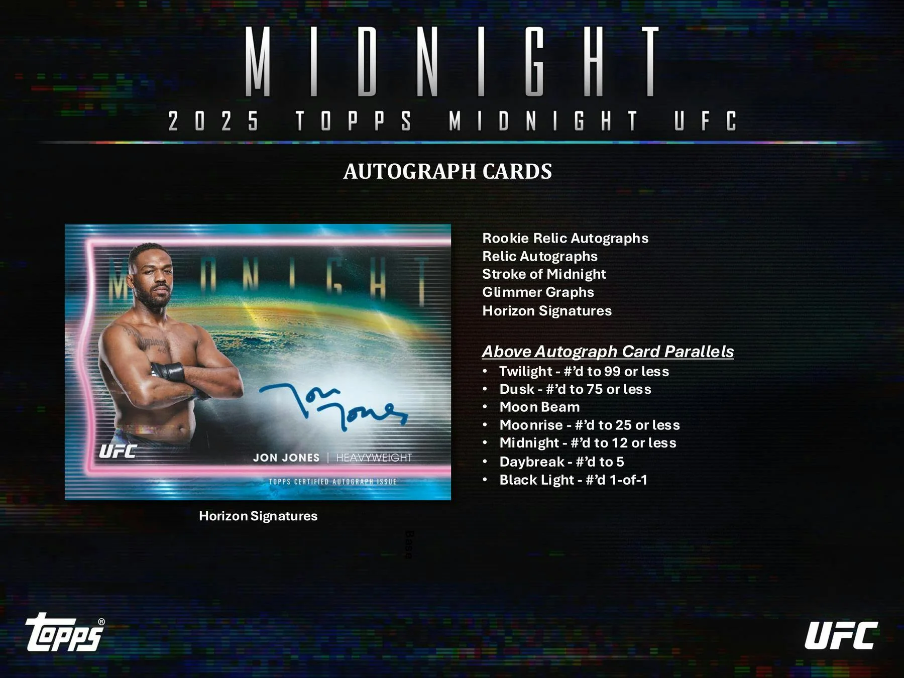 2025 Topps Midnight UFC Hobby Box | Columbia Sports Cards - Image 6