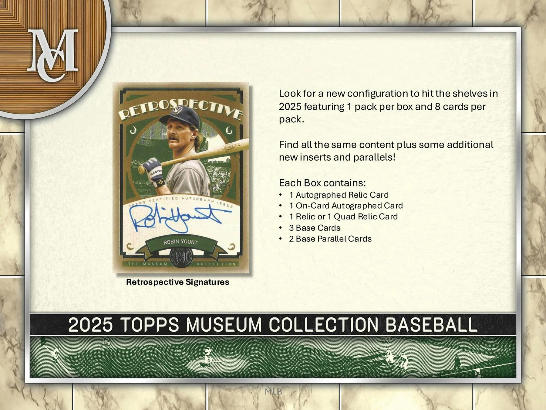 2025 Topps Museum Collection Baseball Hobby Box | Columbia Sports Cards - Image 3