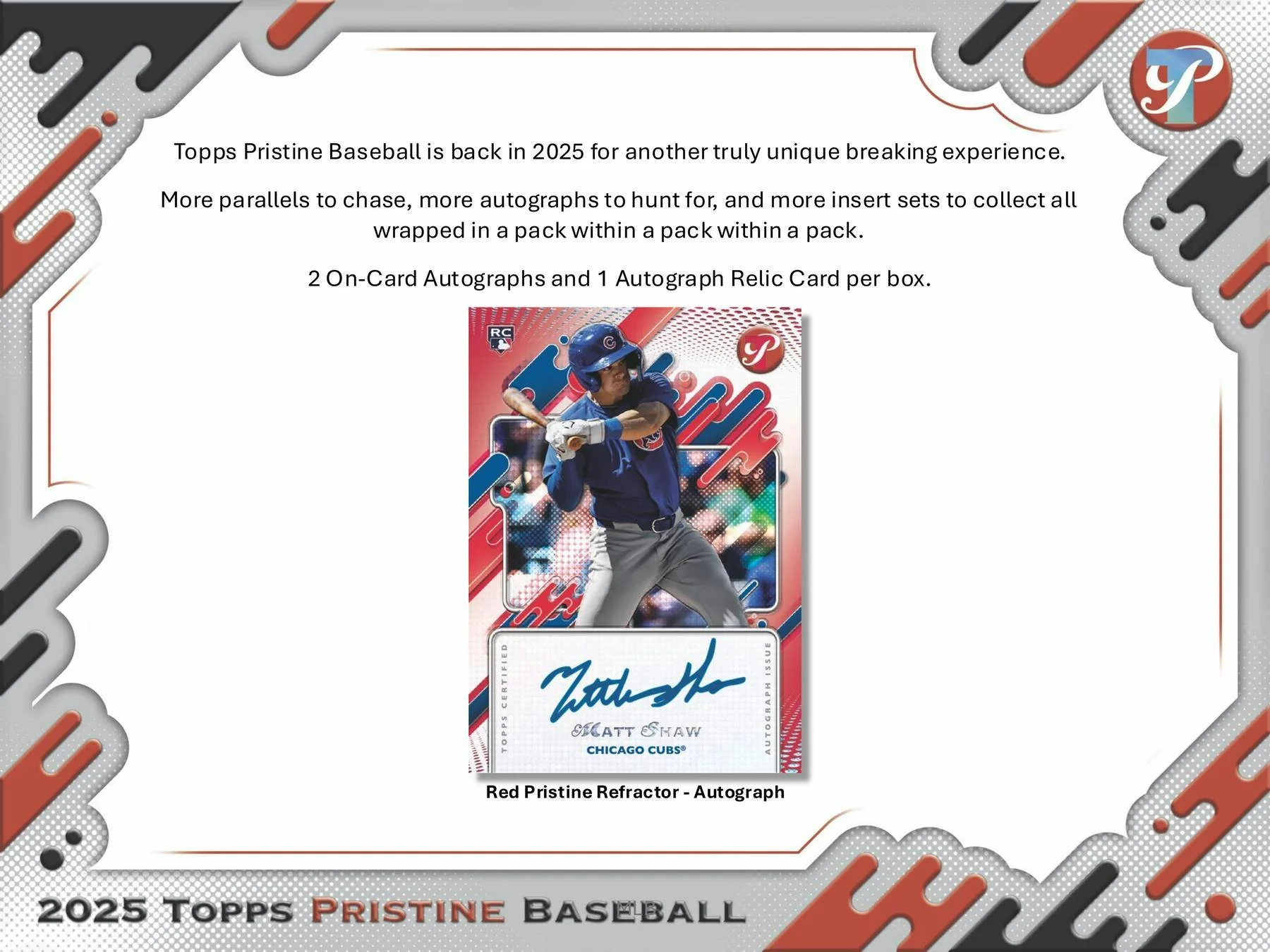 2025 Topps Pristine Baseball Hobby Box | Columbia Sports Cards - Image 2