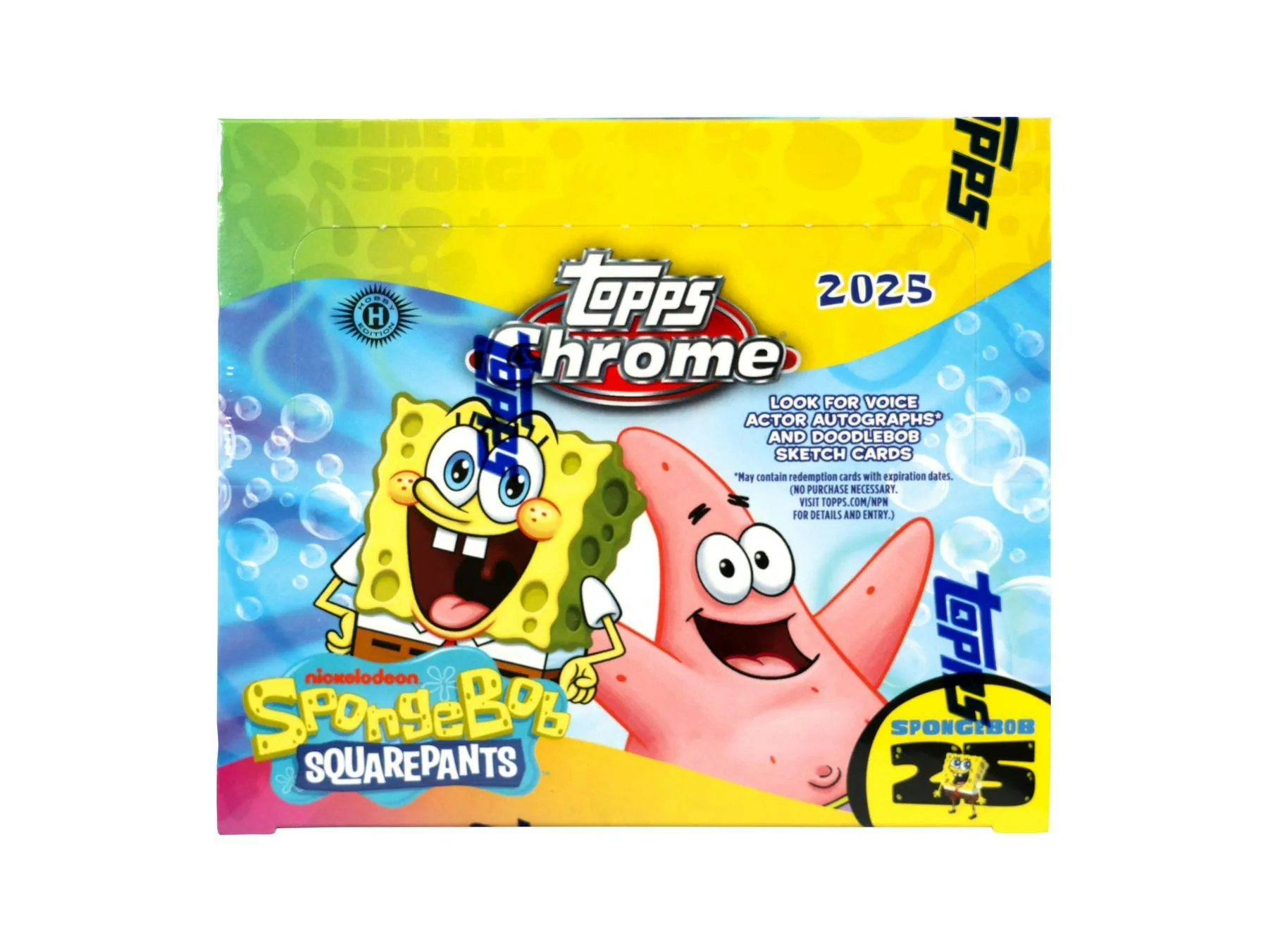 2025 Topps Chrome SpongeBob Squarepants 25th Anniversary Hobby Box | Columbia Sports Cards - Image 2