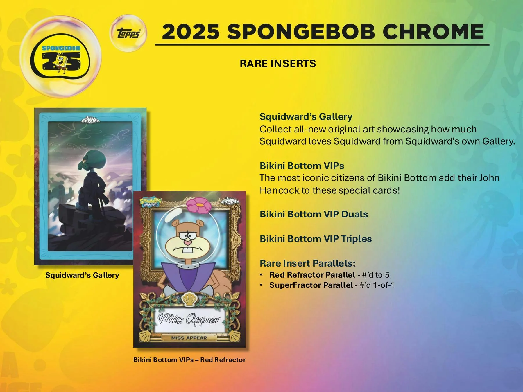 2025 Topps Chrome SpongeBob Squarepants 25th Anniversary Hobby Box | Columbia Sports Cards - Image 7