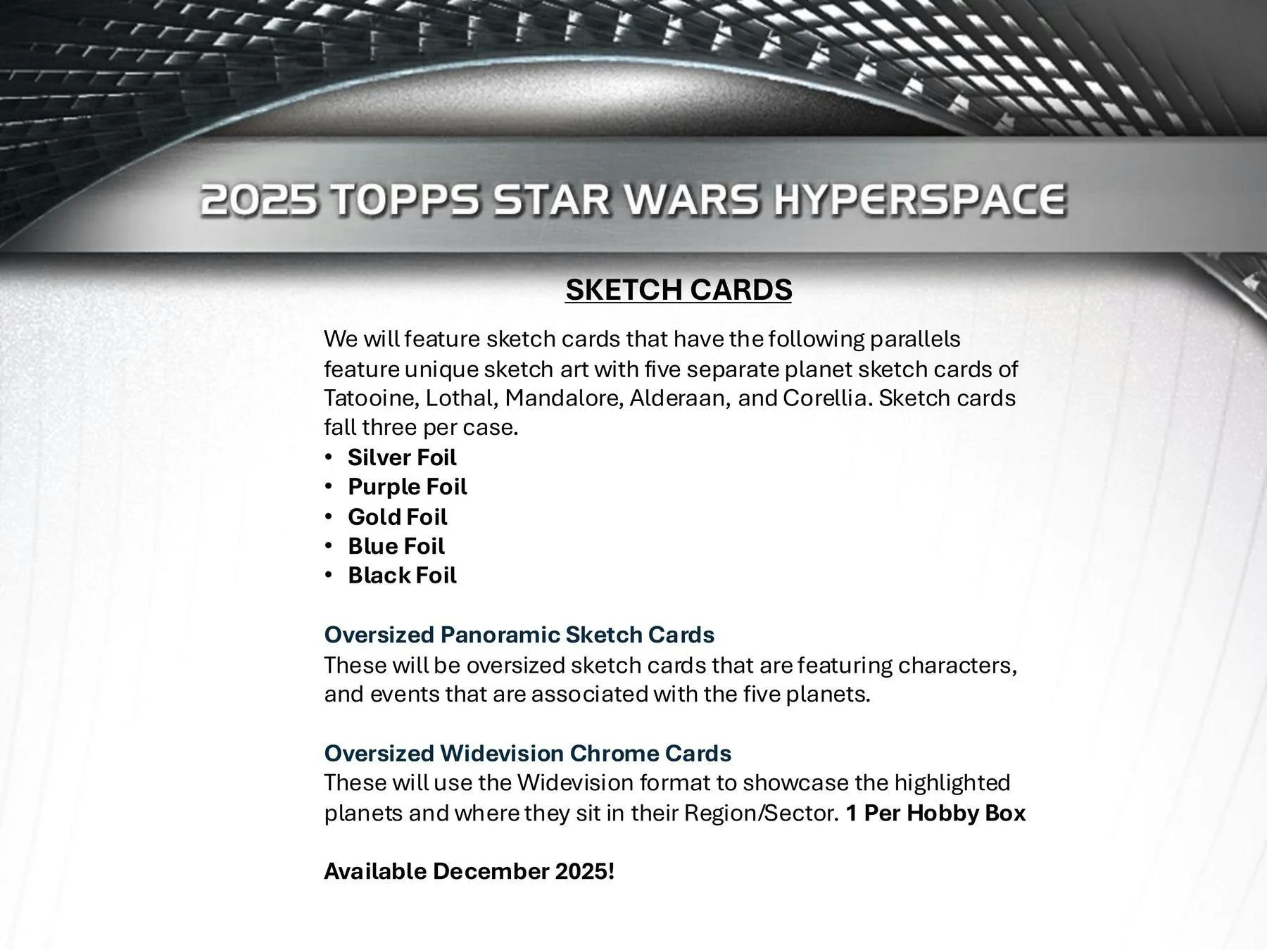 2025 Topps Star Wars Hyperspace Hobby Box | Columbia Sports Cards - Image 8