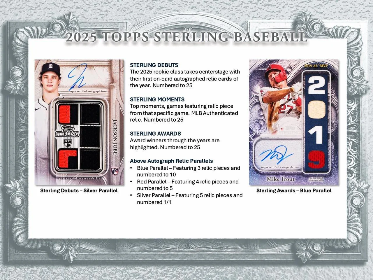 2025 Topps Sterling Baseball Hobby Box - Image 3