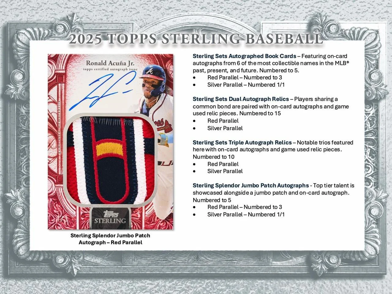 2025 Topps Sterling Baseball Hobby Box - Image 4