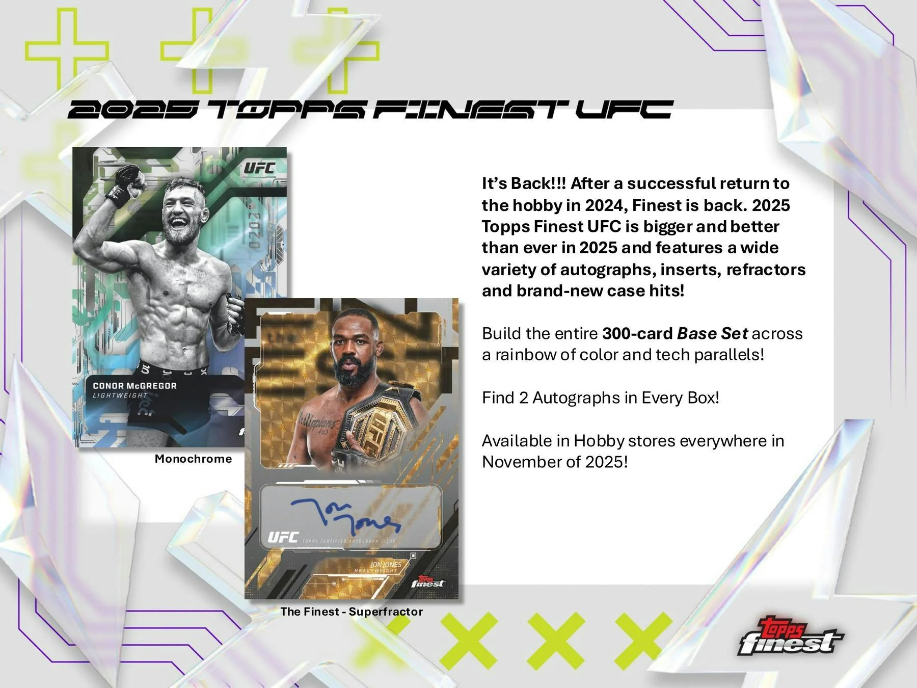 2025 Topps UFC Finest Hobby Box | Columbia Sports Cards - Image 2