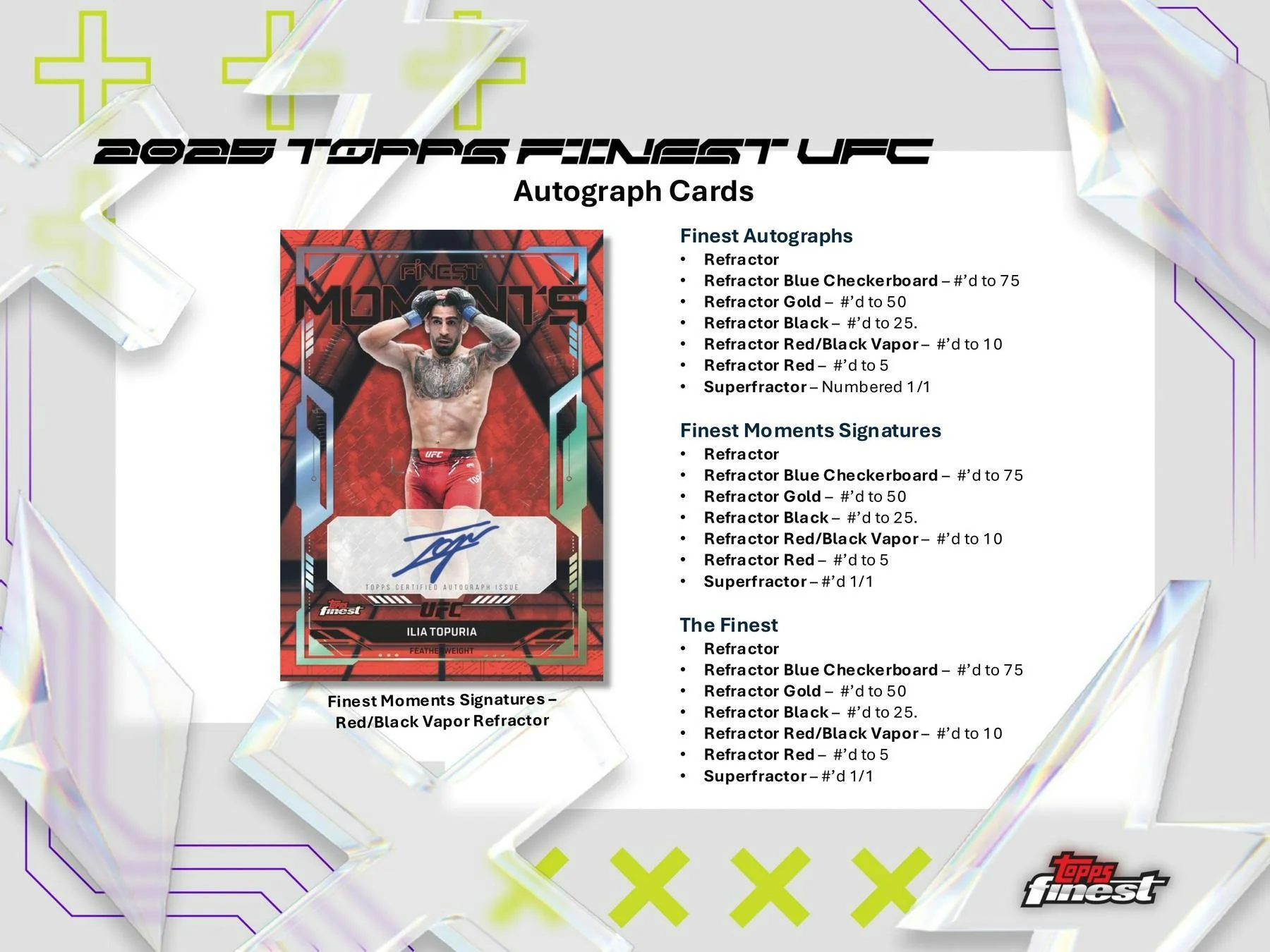 2025 Topps UFC Finest Hobby Box | Columbia Sports Cards - Image 5