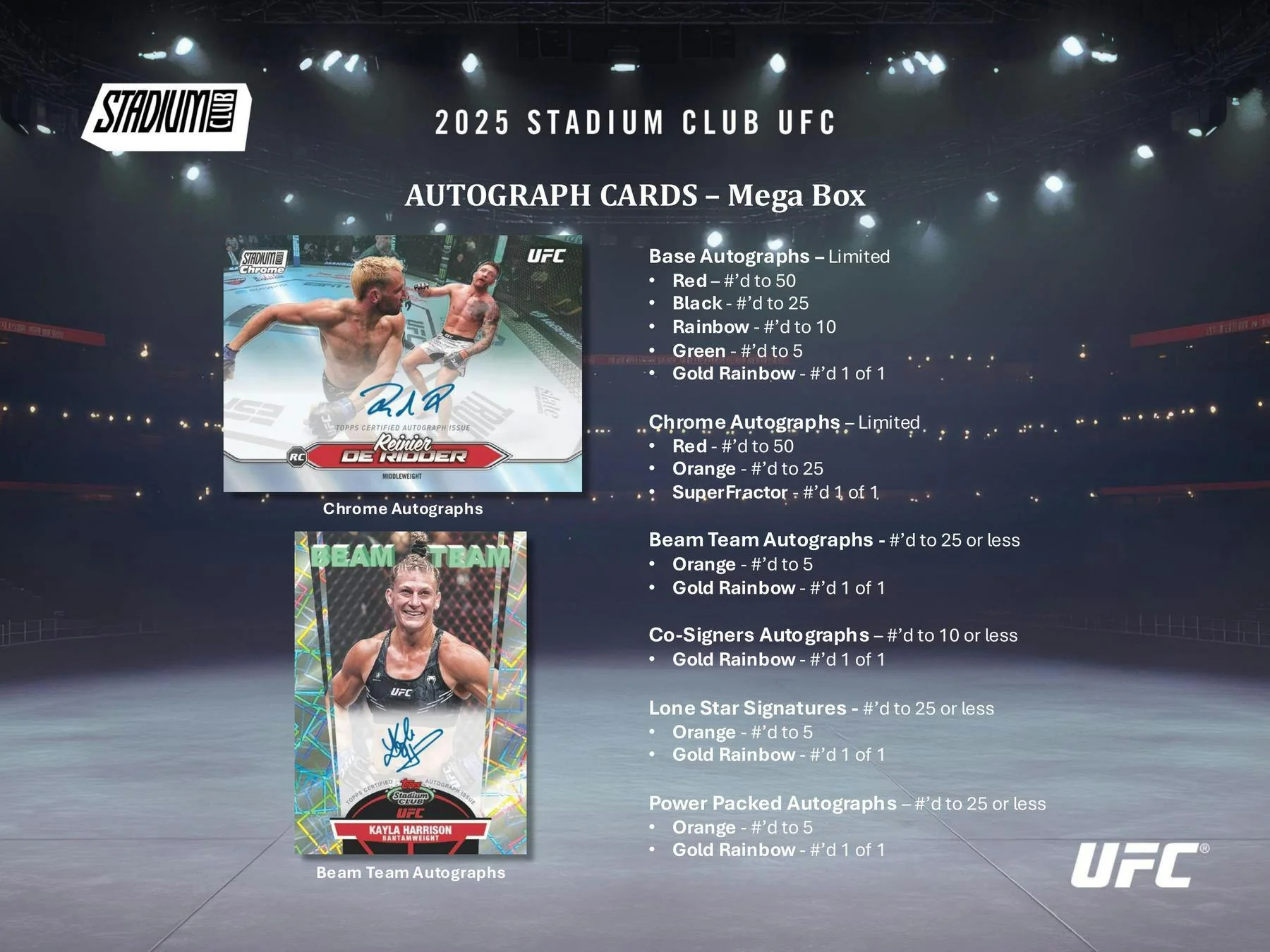 2025 Topps Stadium Club UFC Mega Box | Columbia Sports Cards - Image 5