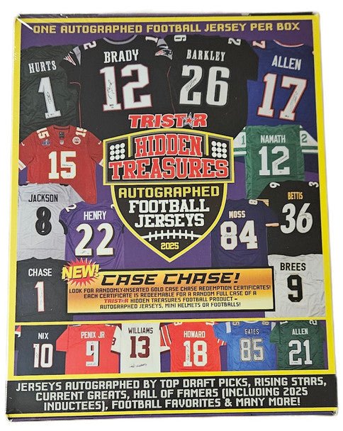 2025 TRISTAR Hidden Treasures Autographed Football Jersey Edition Box | Columbia Sports Cards