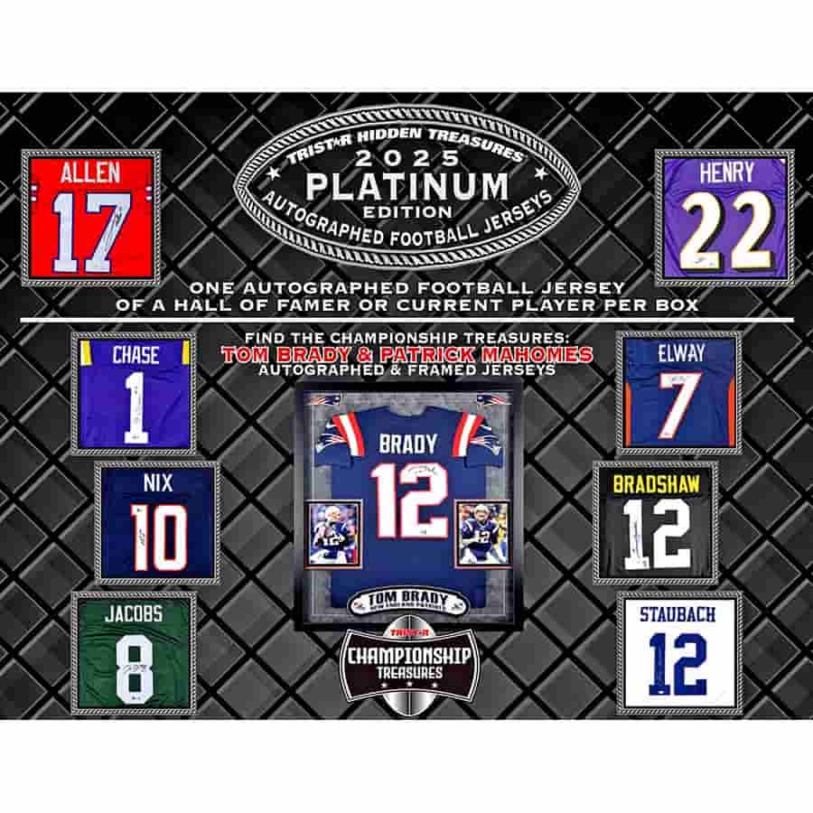 2025 TRISTAR Hidden Treasures Autographed Football Jersey Platinum Edition Box | Columbia Sports Cards