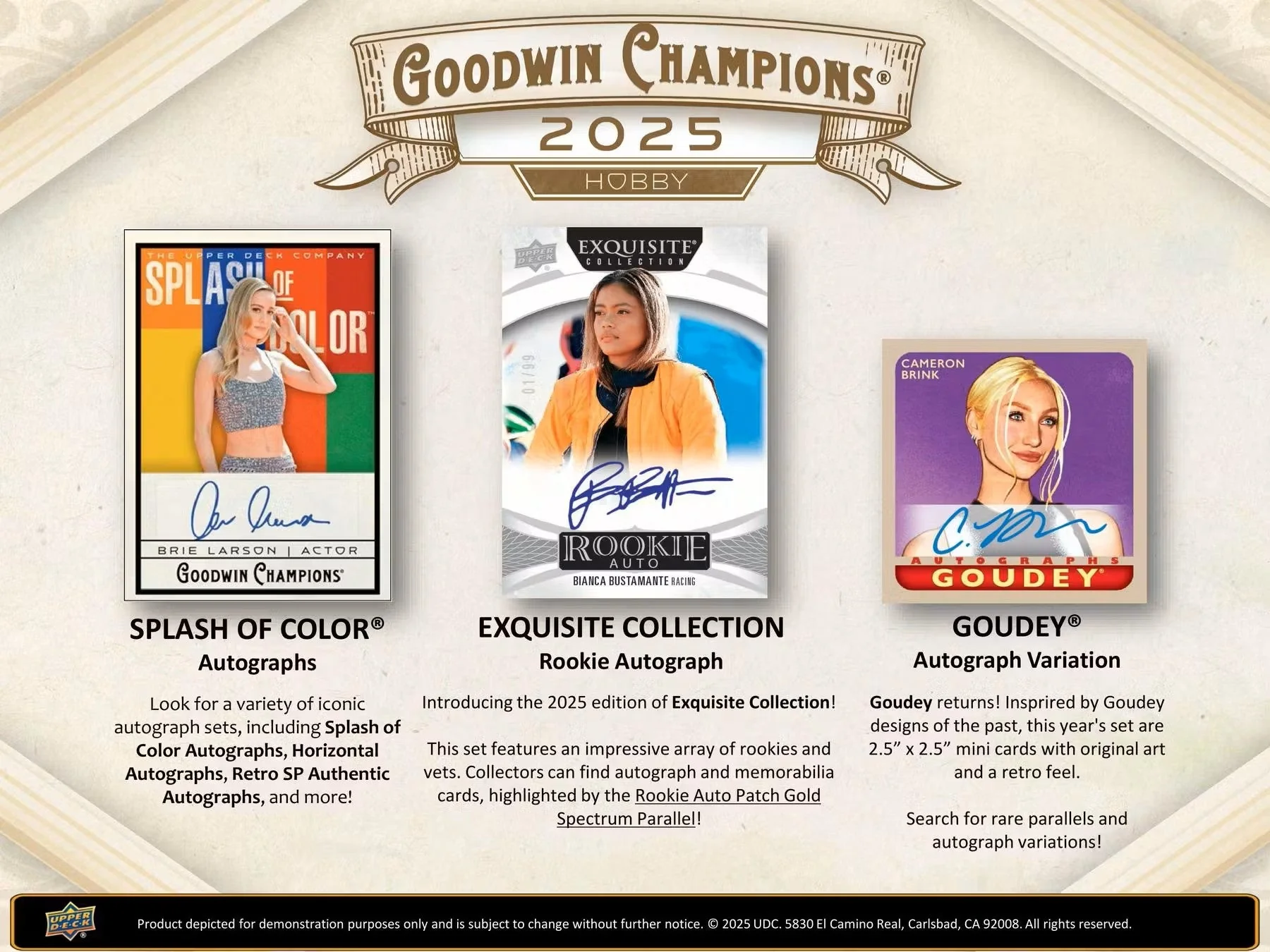 2025 Upper Deck Goodwin Champions Hobby Box | Columbia Sports Cards - Image 6