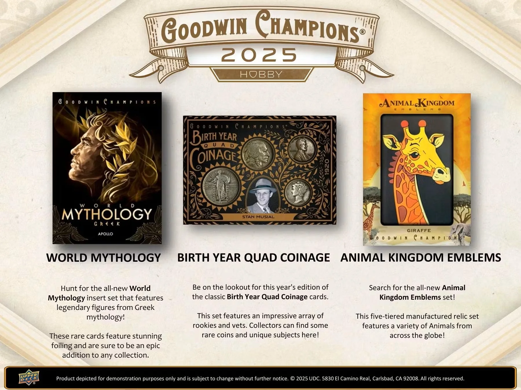 2025 Upper Deck Goodwin Champions Hobby Box | Columbia Sports Cards - Image 7