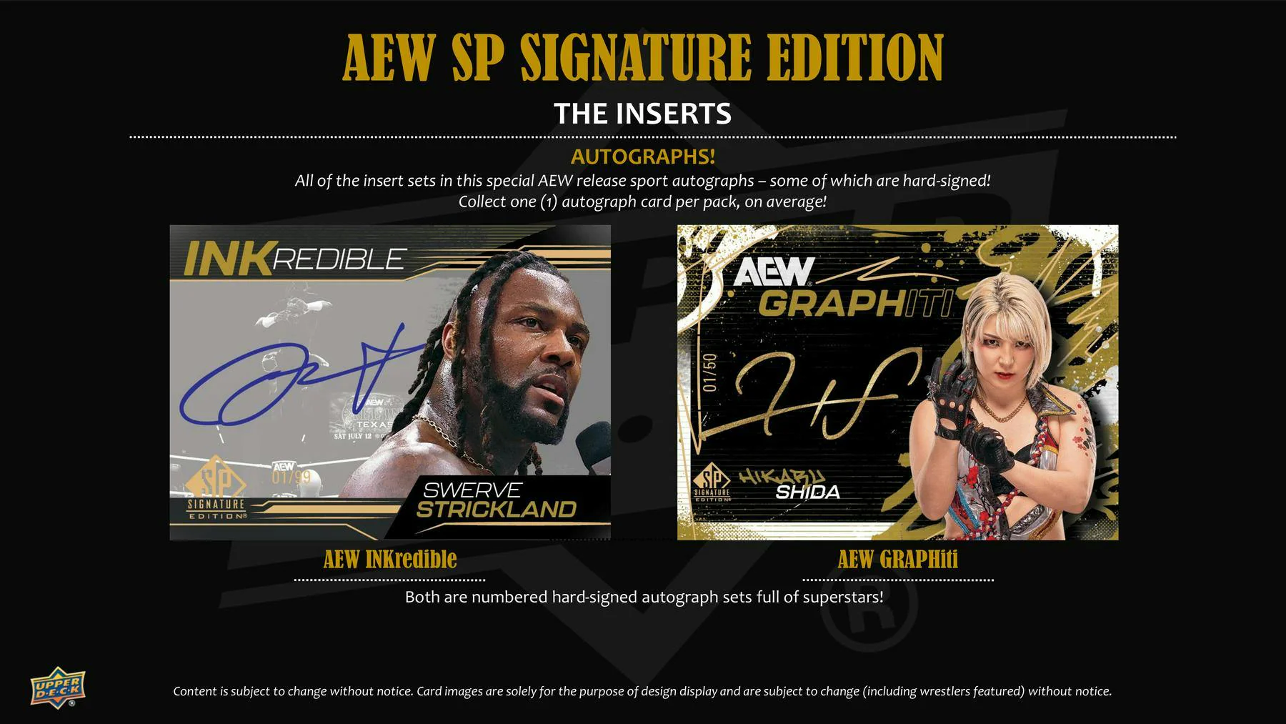 2025 Upper Deck SP Signature Edition AEW Wrestling Hobby Box - Image 4