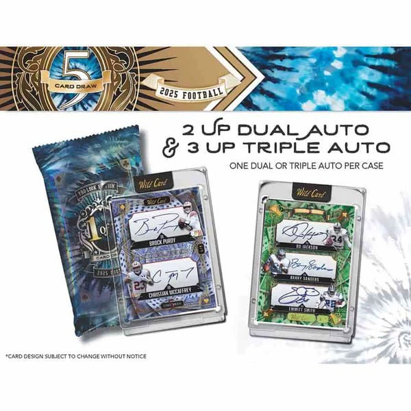 2025 Wild Card 5-Card Draw Football Pro-Look Edition Hobby Box | Columbia Sports Cards - Image 3