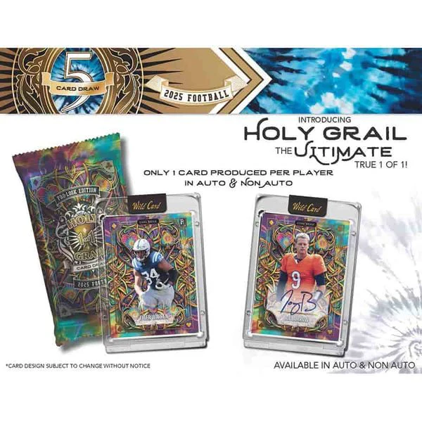 2025 Wild Card 5-Card Draw Football Pro-Look Edition Hobby Box | Columbia Sports Cards - Image 4