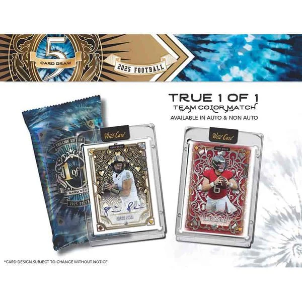 2025 Wild Card 5-Card Draw Football Pro-Look Edition Hobby Box | Columbia Sports Cards - Image 5