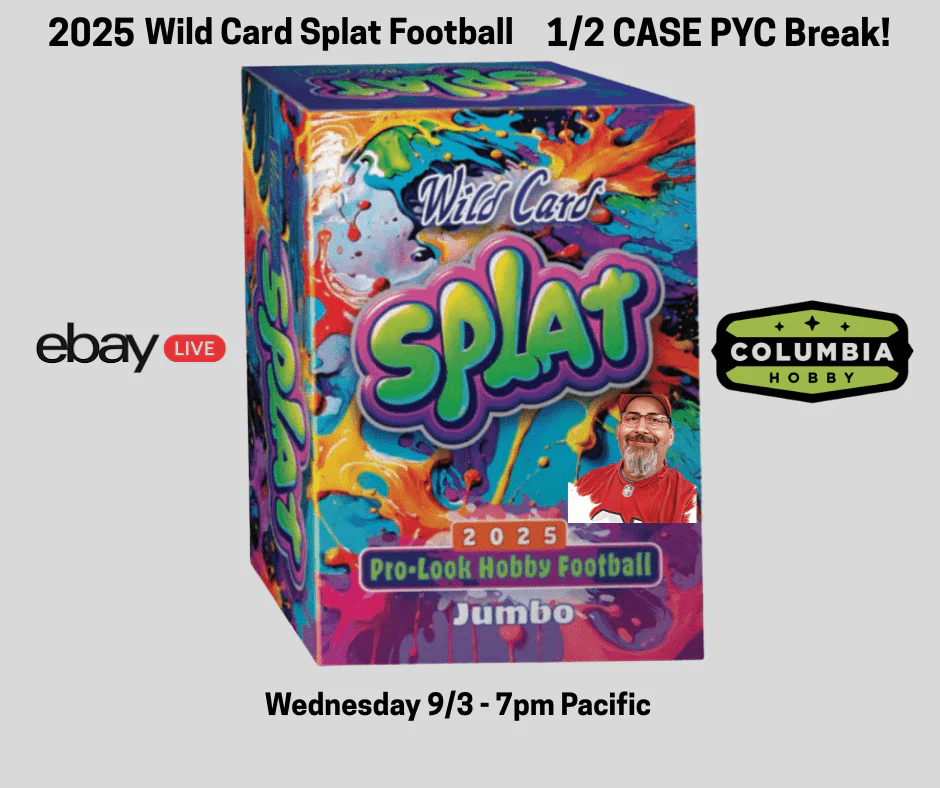 2025 Wild Card Splat Pro-Look Football Hobby Box | Columbia Sports Cards - Image 6