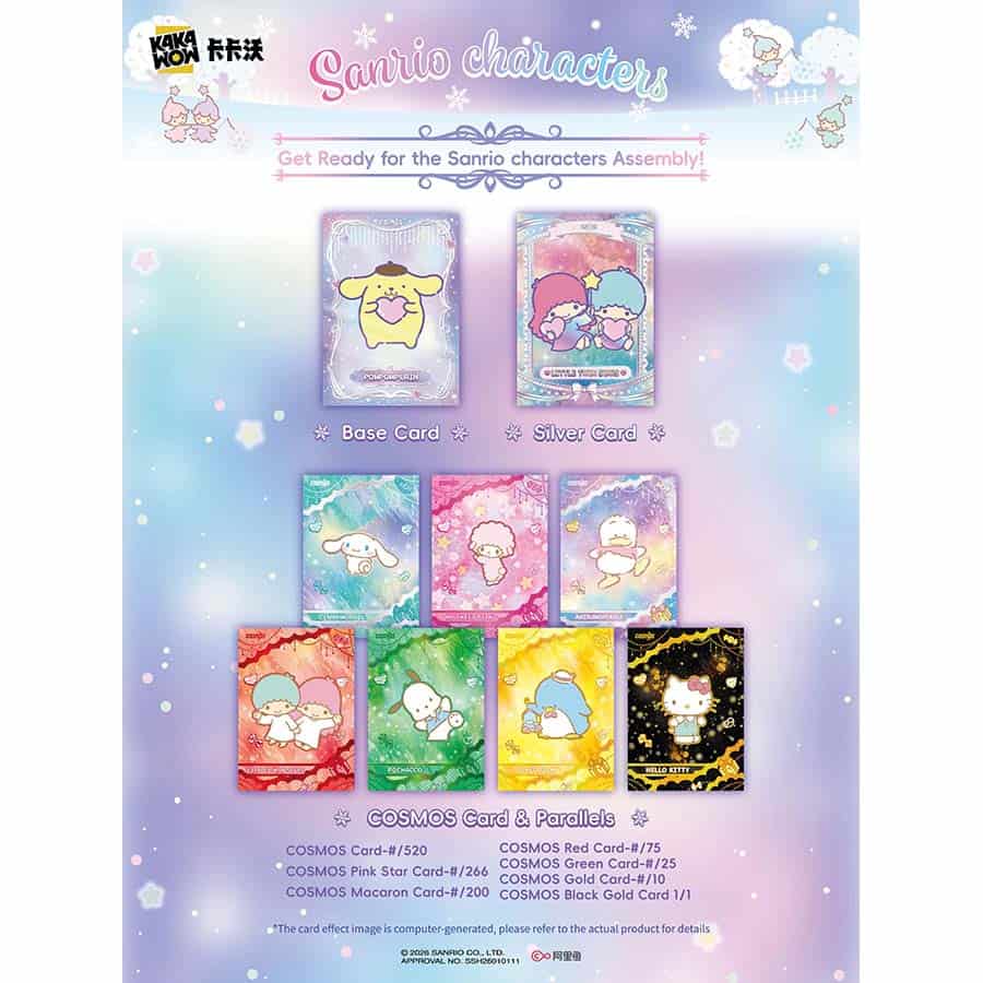 2026 Kakawow Cosmos Sanrio Characters Trading Cards Box | Columbia Sports Cards - Image 3
