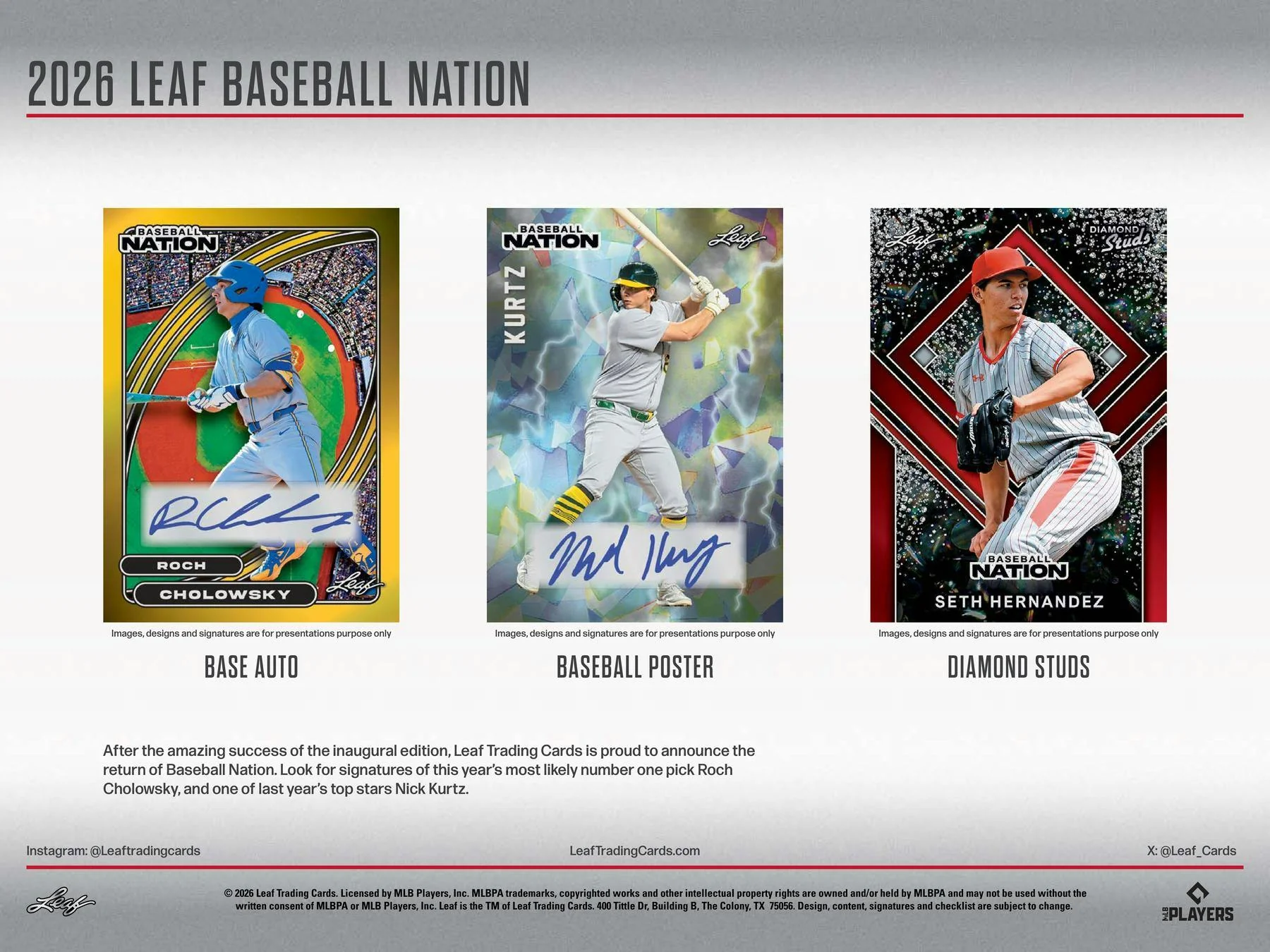 2026 Leaf Baseball Nation Hobby Box | Columbia Sports Cards - Image 2