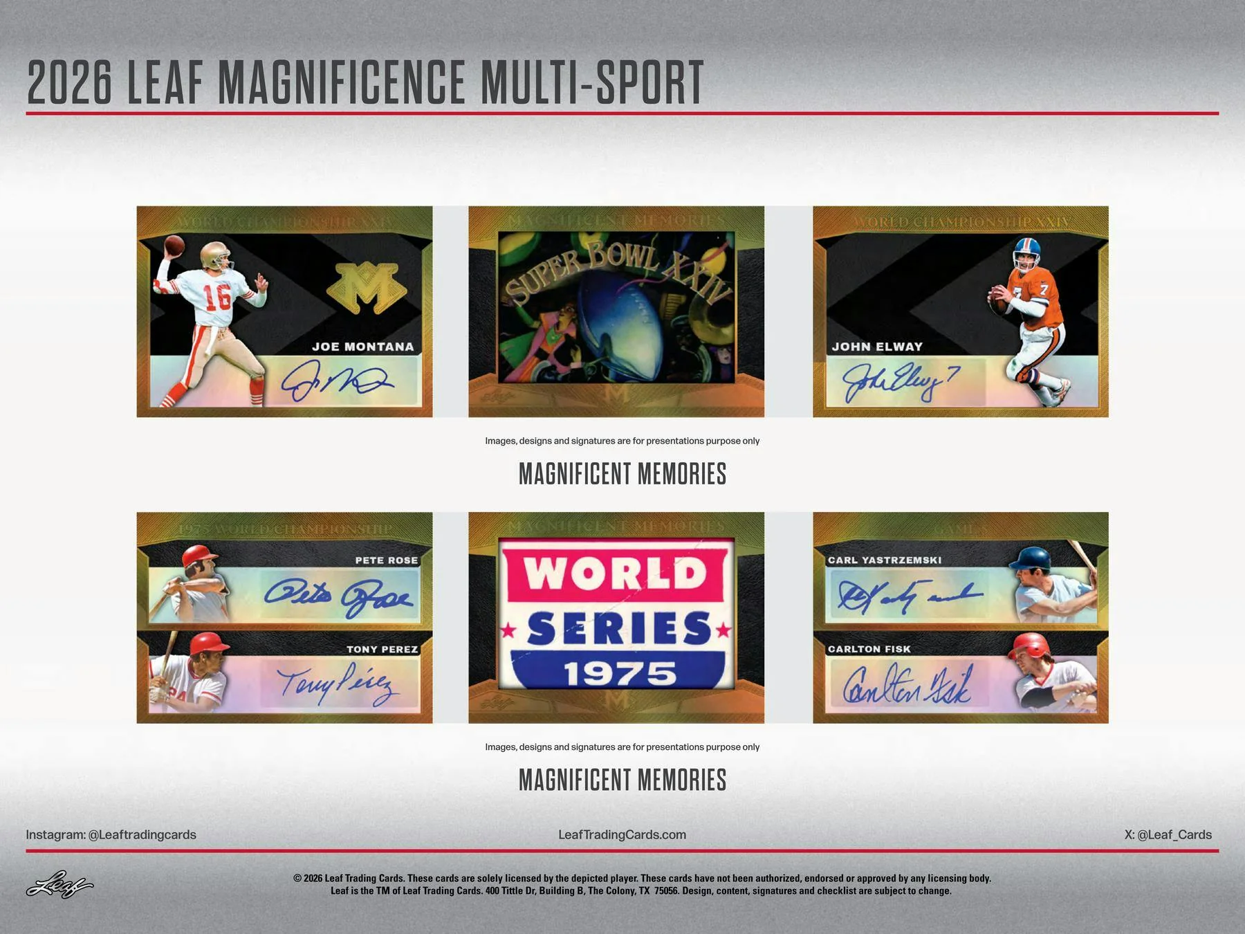 2026 Leaf Magnificence Multi-Sport Hobby Box | Columbia Sports Cards - Image 6