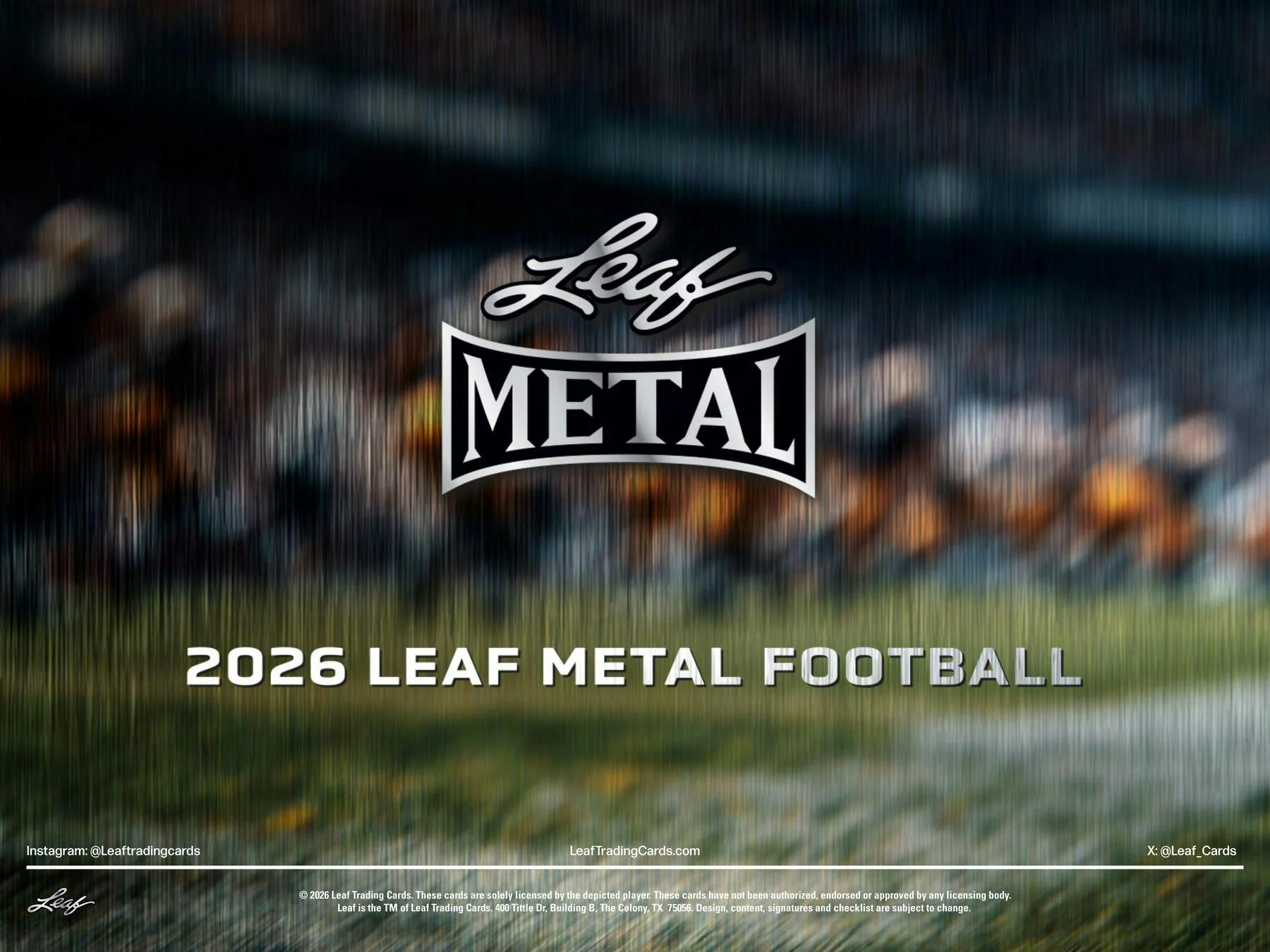 2026 Leaf Metal Football Hobby Box | Columbia Sports Cards