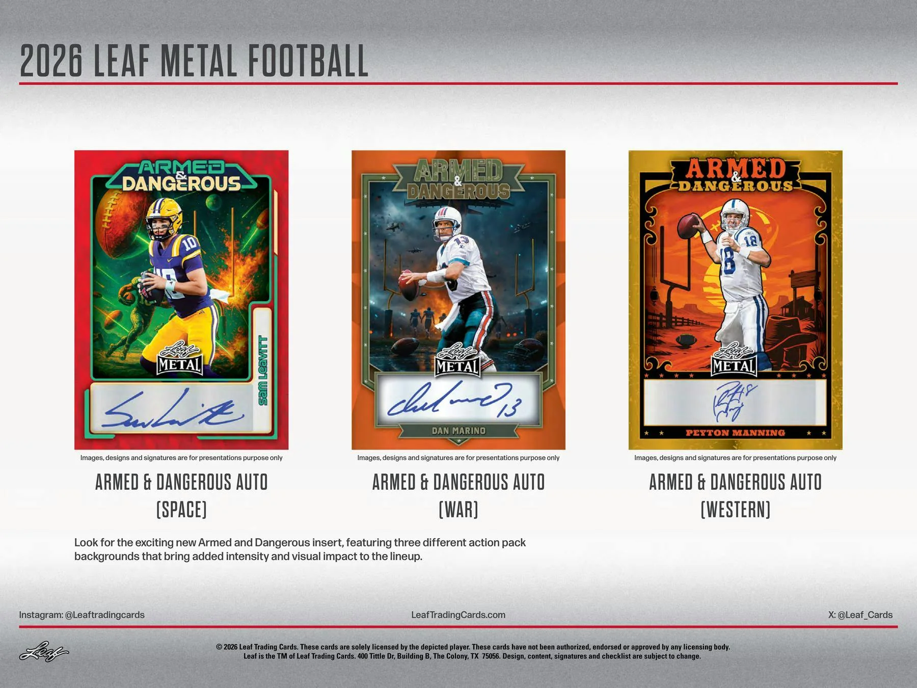 2026 Leaf Metal Football Hobby Box | Columbia Sports Cards - Image 3