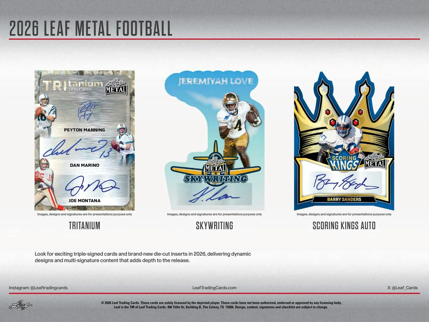 2026 Leaf Metal Football Hobby Box | Columbia Sports Cards - Image 5